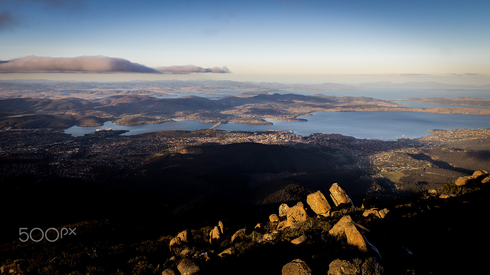 Sony SLT-A37 sample photo. View from mount wellington overlooking hobart, tasmania, australia photography