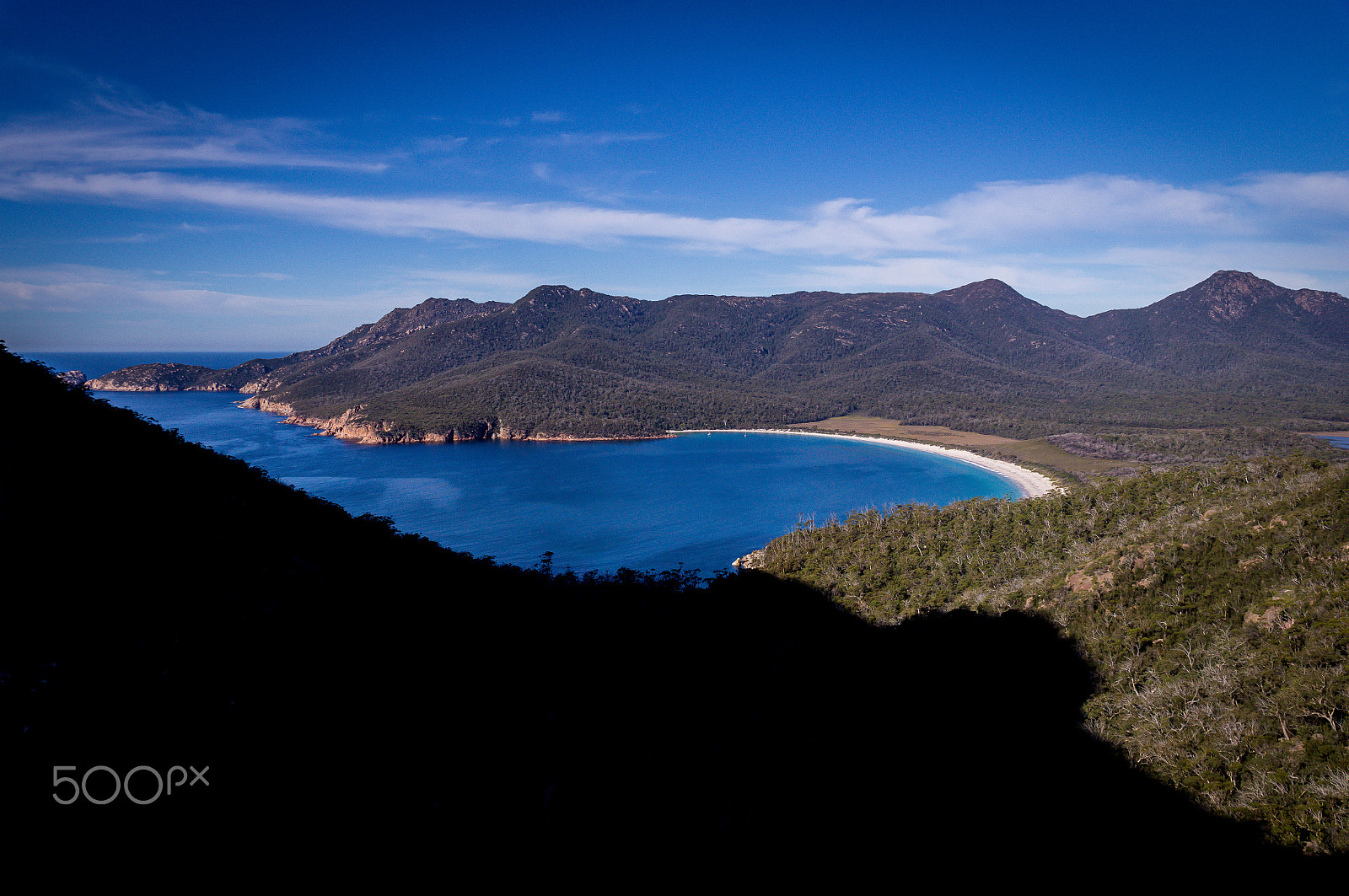 Sony SLT-A37 sample photo. Wineglass bay lookout: beautiful beach on east coast of tasmania photography