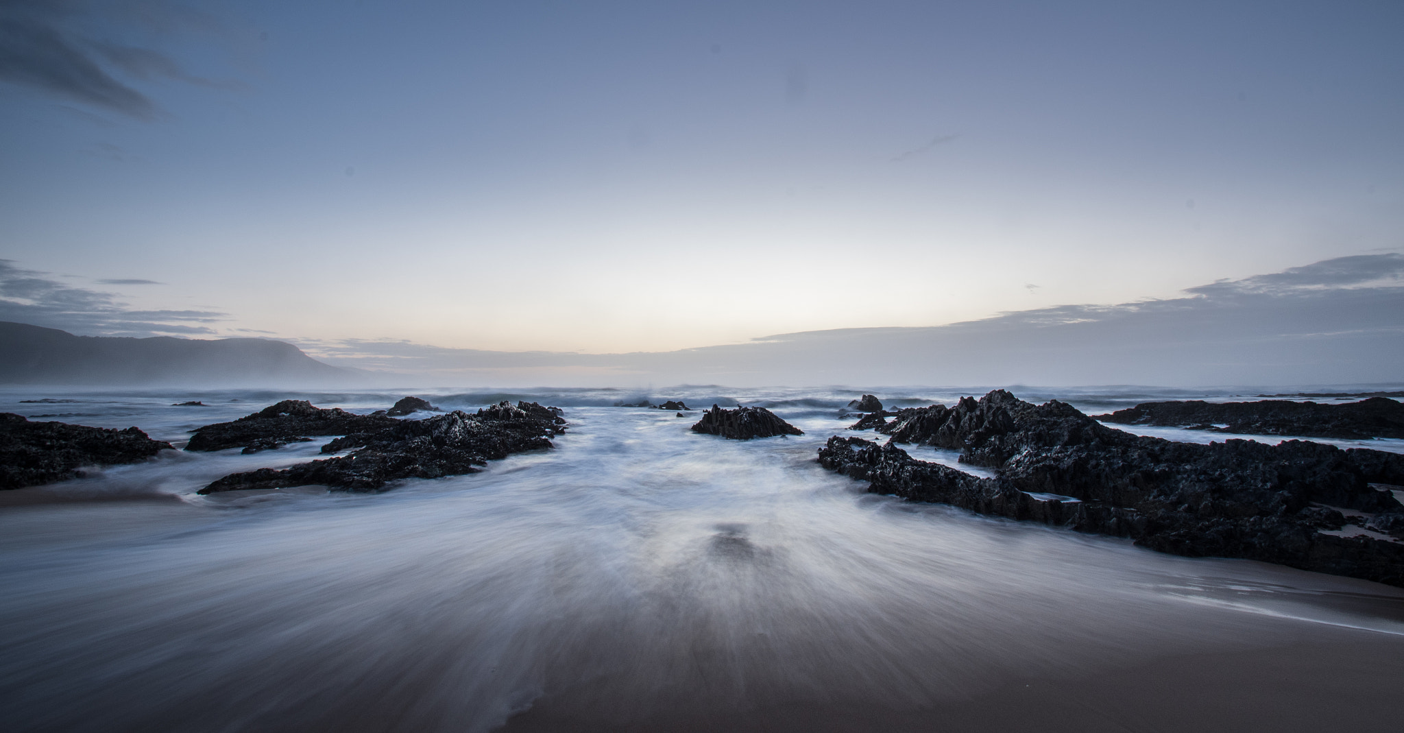 Nikon D500 sample photo. Slow waves at dawn photography