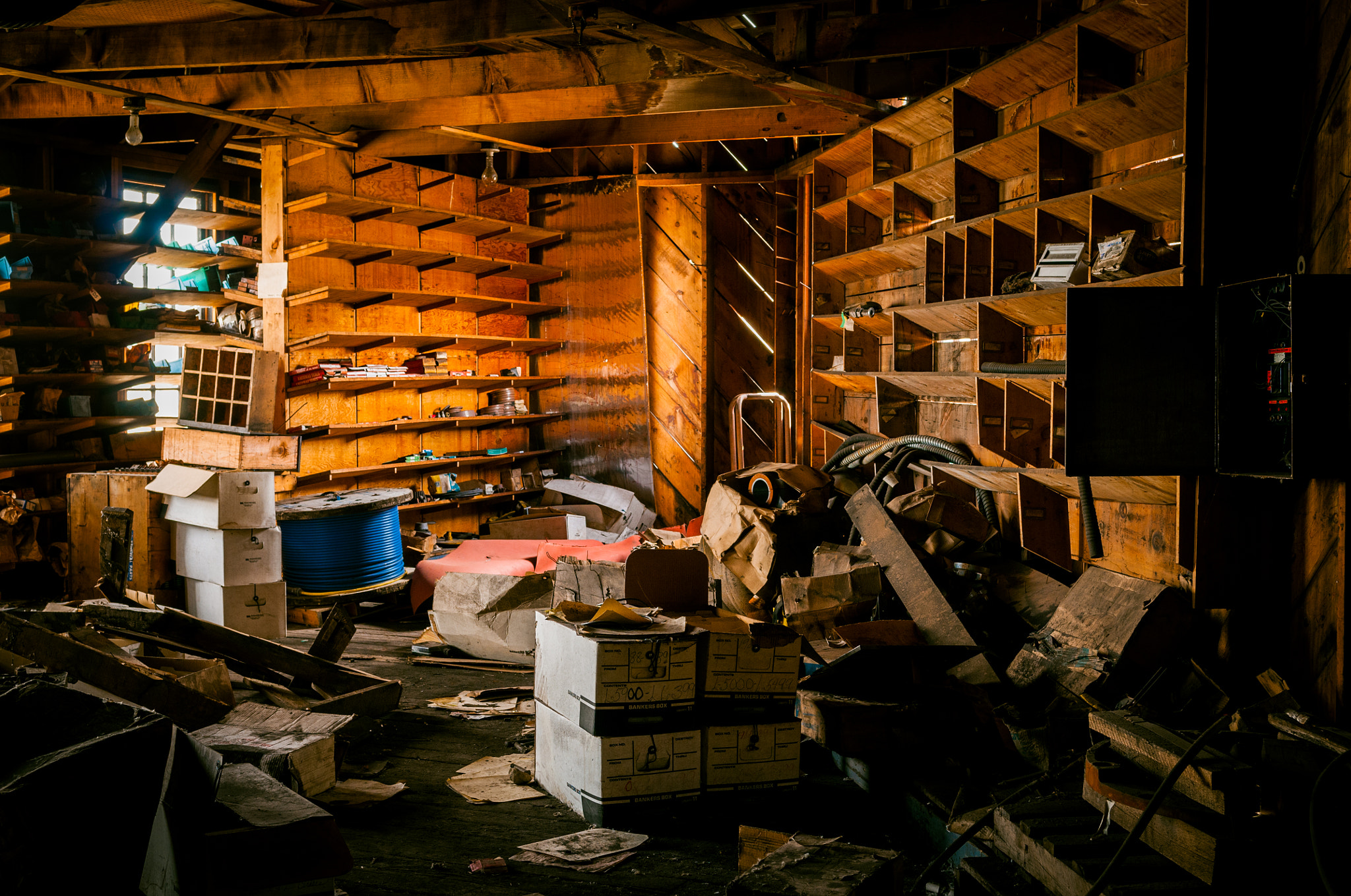 Nikon D300 sample photo. Storage room photography
