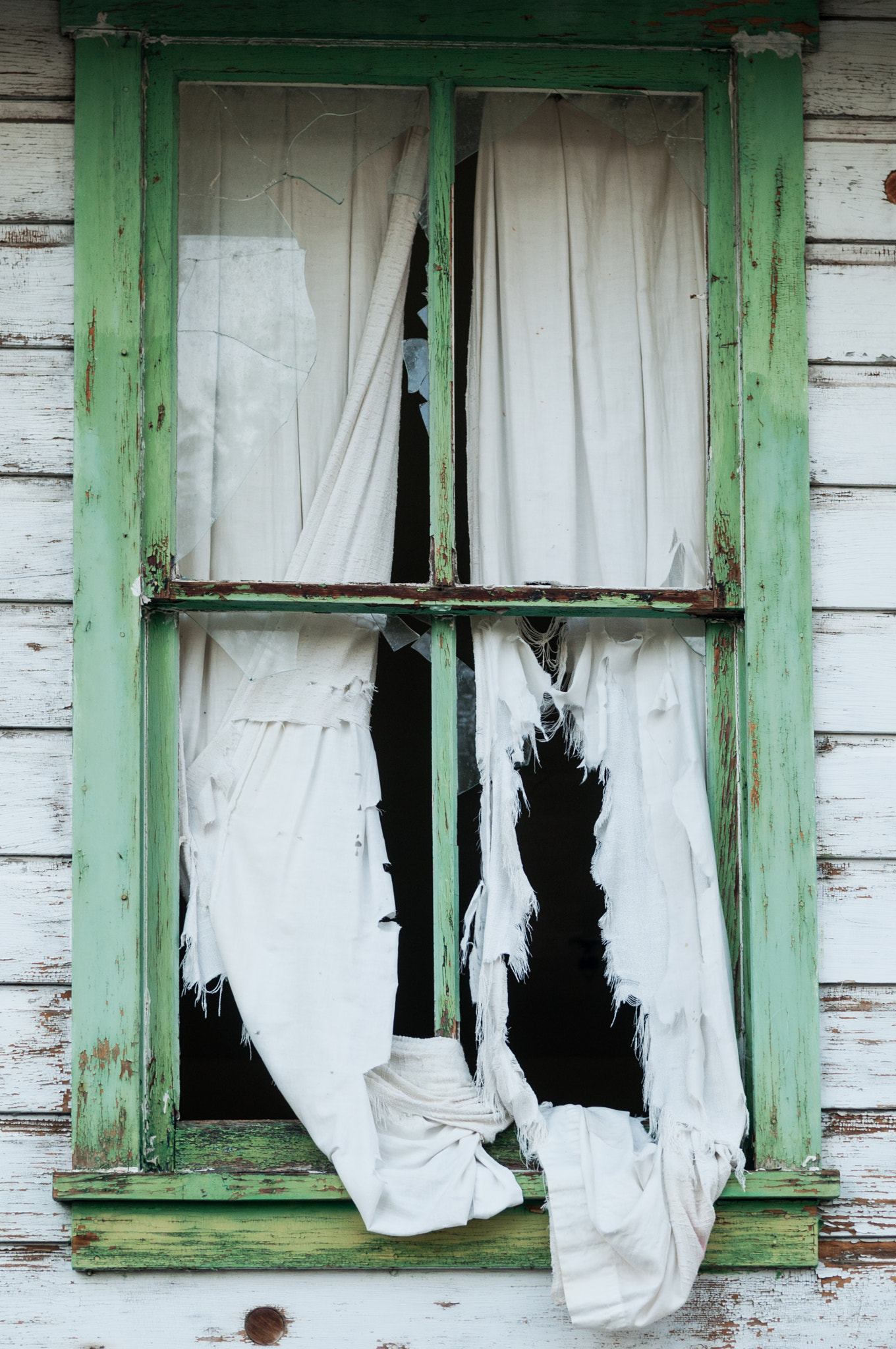 Nikon D300 sample photo. Torn curtains photography