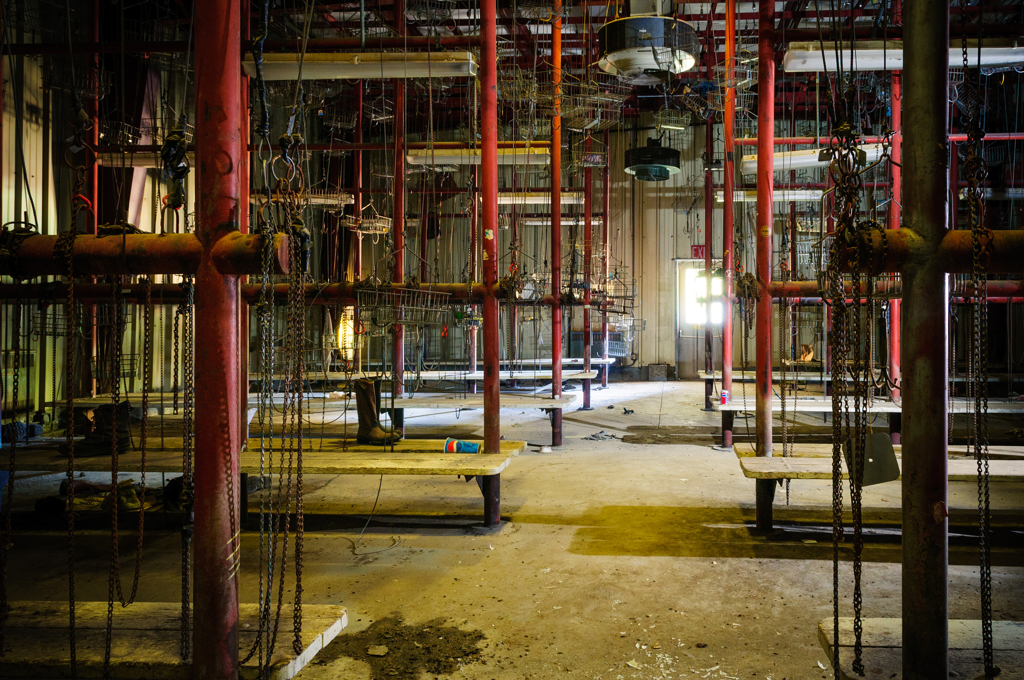 Nikon D300 sample photo. Hiawatha coal mine locker room photography