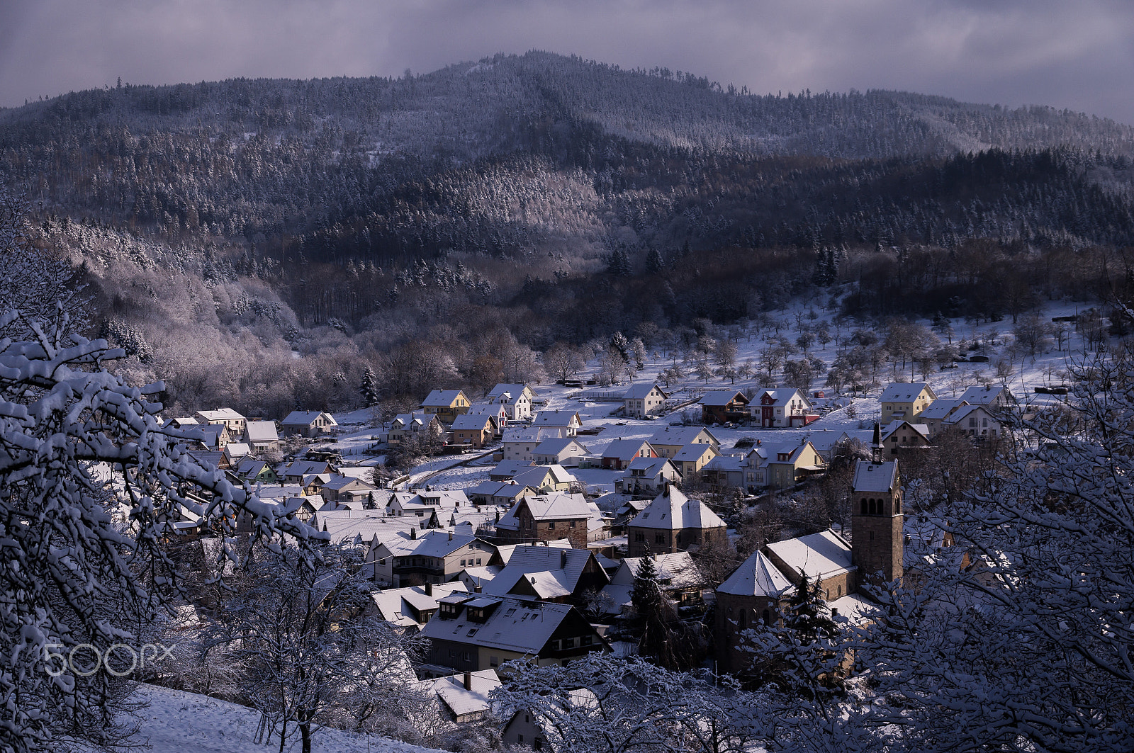 Sony SLT-A37 sample photo. Winter in a little village in the black forest, germany photography