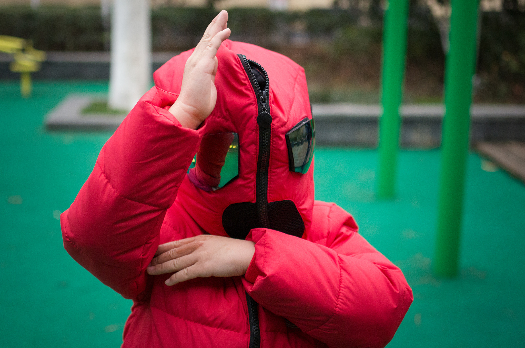 Pentax K-5 II sample photo. Kid in red photography