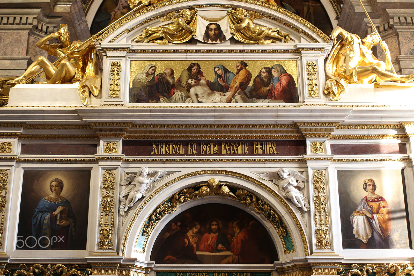 Canon EOS 650D (EOS Rebel T4i / EOS Kiss X6i) + Canon EF 40mm F2.8 STM sample photo. The decoration of st. isaac's cathedral photography