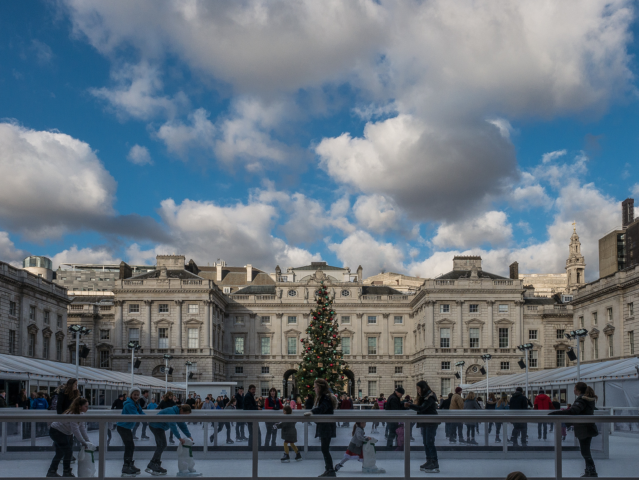 Panasonic Lumix DMC-GX7 sample photo. Ice skating at somerset house photography