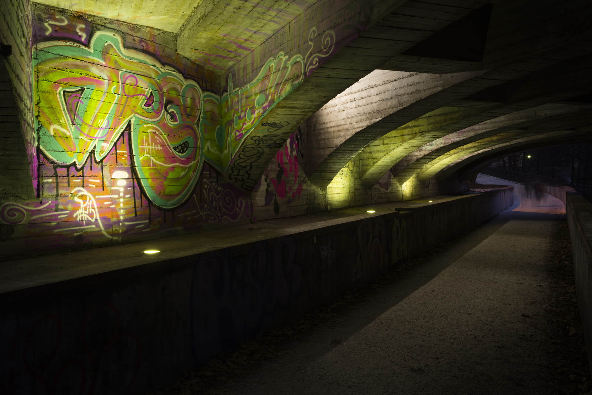 Pentax K-1 sample photo. Vøyenbrua underpass photography