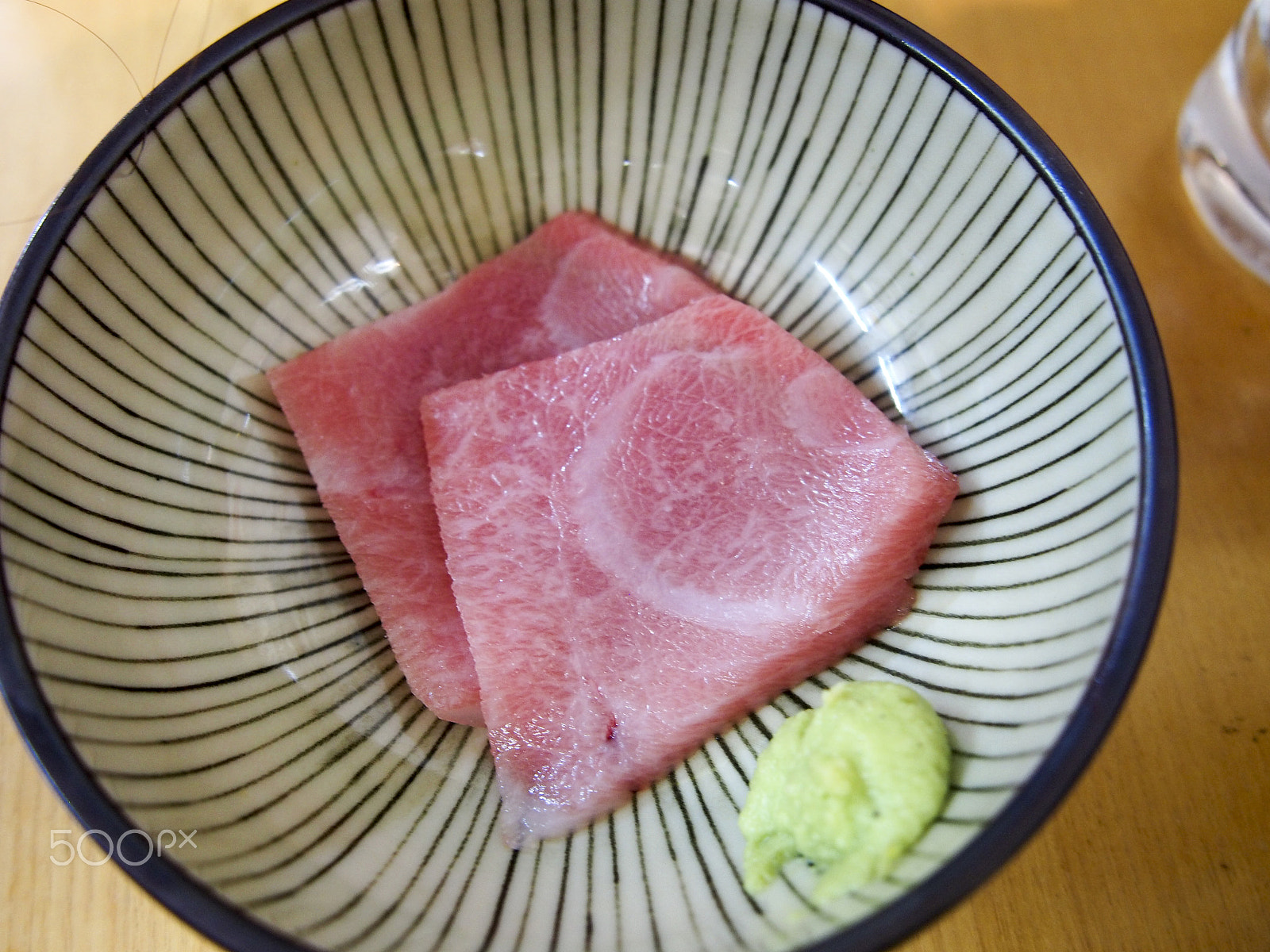 Olympus M.Zuiko Digital 14-42mm F3.5-5.6 II R sample photo. Fatty tuna sashimi photography