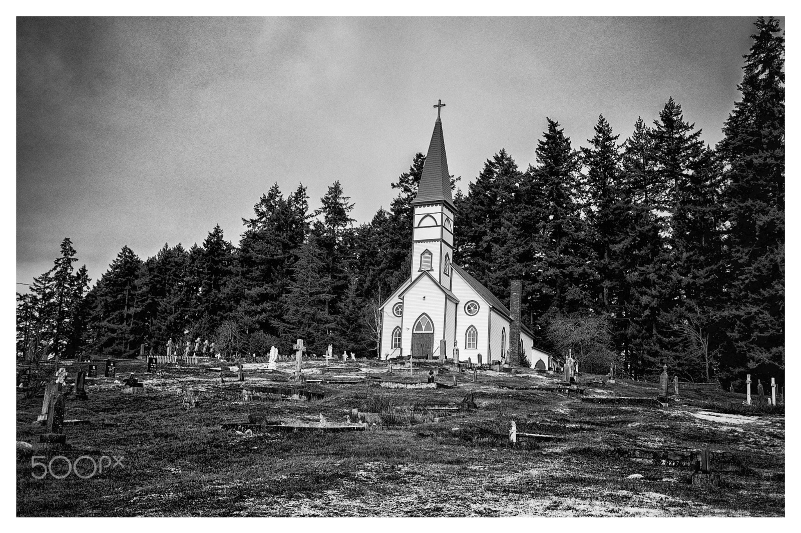 Olympus OM-D E-M5 sample photo. White church photography
