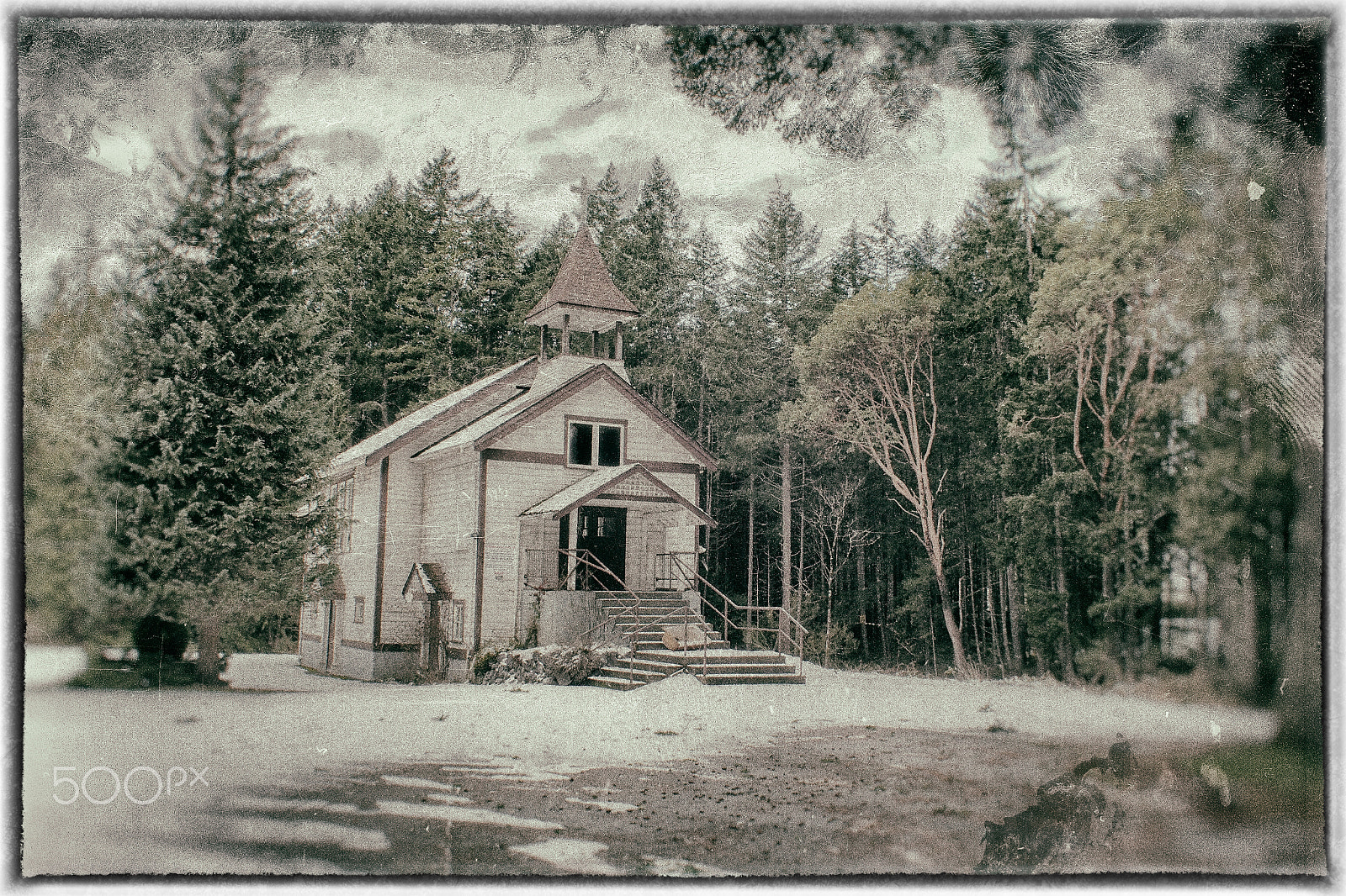 Olympus M.Zuiko Digital 17mm F2.8 Pancake sample photo. Old church in water plate photography