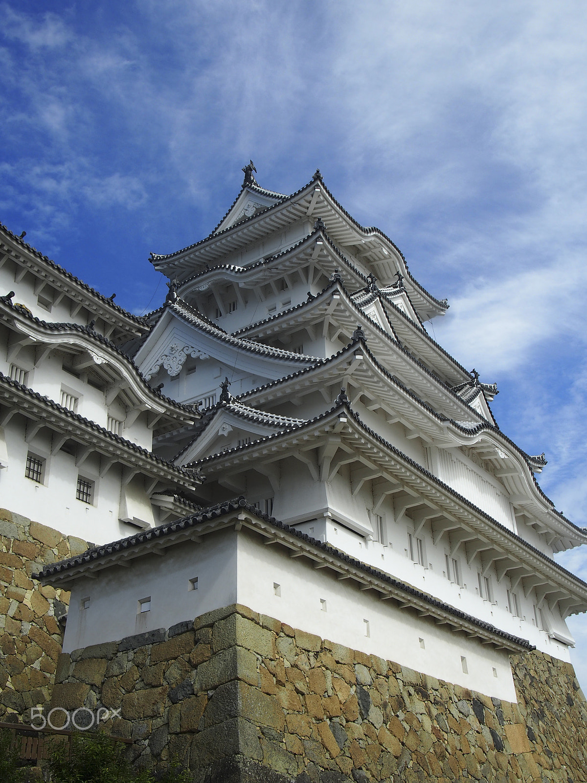 Olympus M.Zuiko Digital 14-42mm F3.5-5.6 II R sample photo. Himeji castle photography