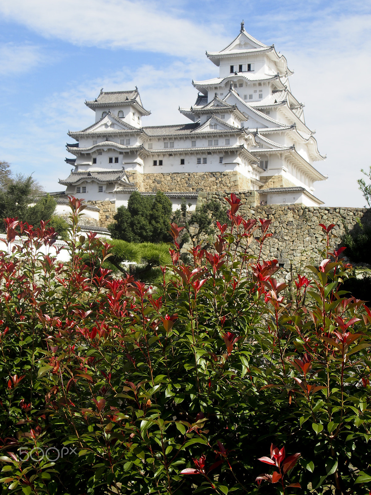 Olympus M.Zuiko Digital 14-42mm F3.5-5.6 II R sample photo. Himeji castle photography