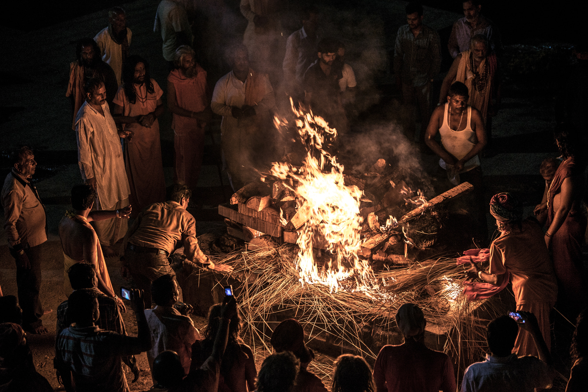 Sony a7 II sample photo. Funeral of a guru in ujjain photography