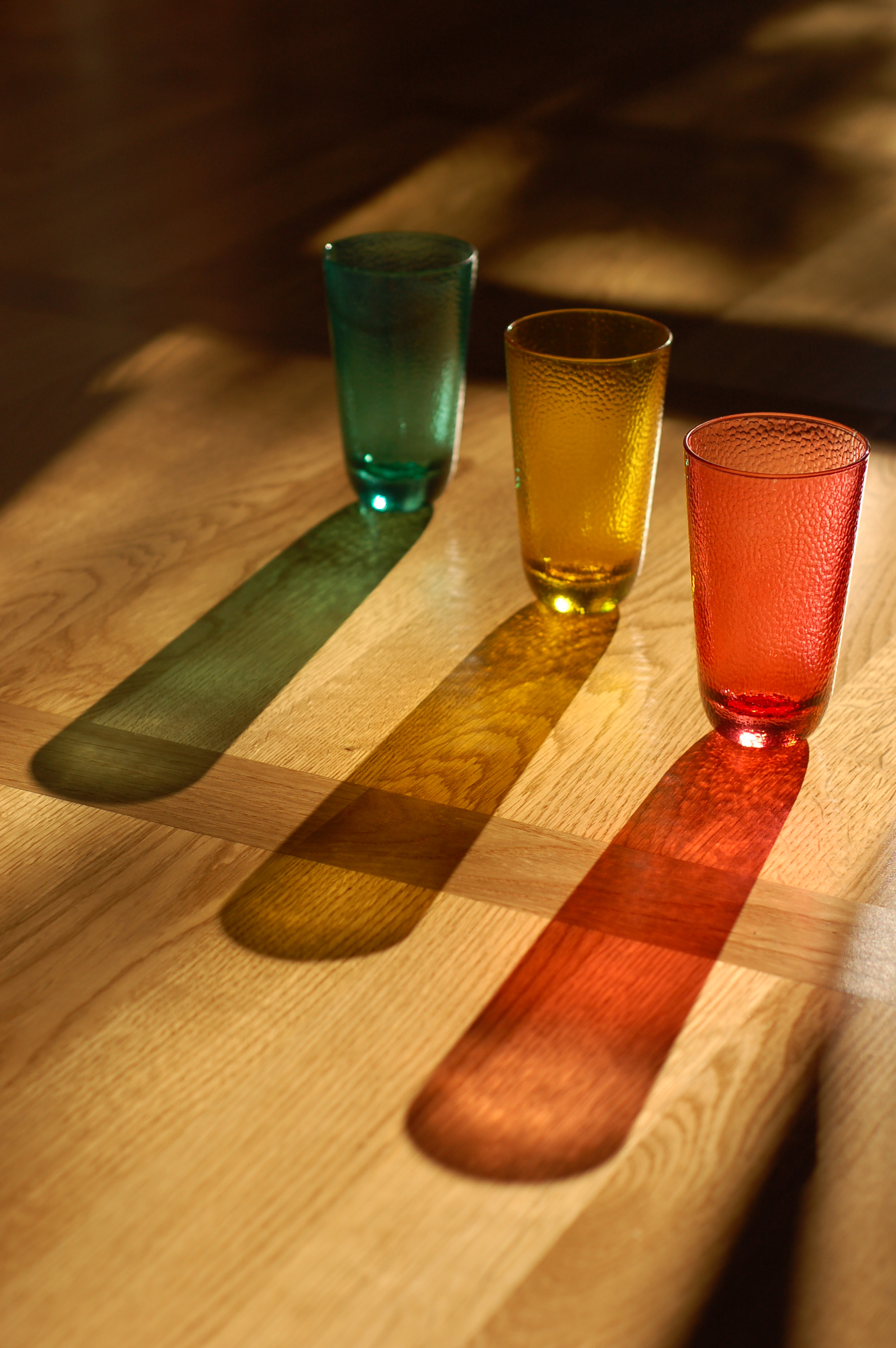 Nikon D50 sample photo. Colored glassware photography