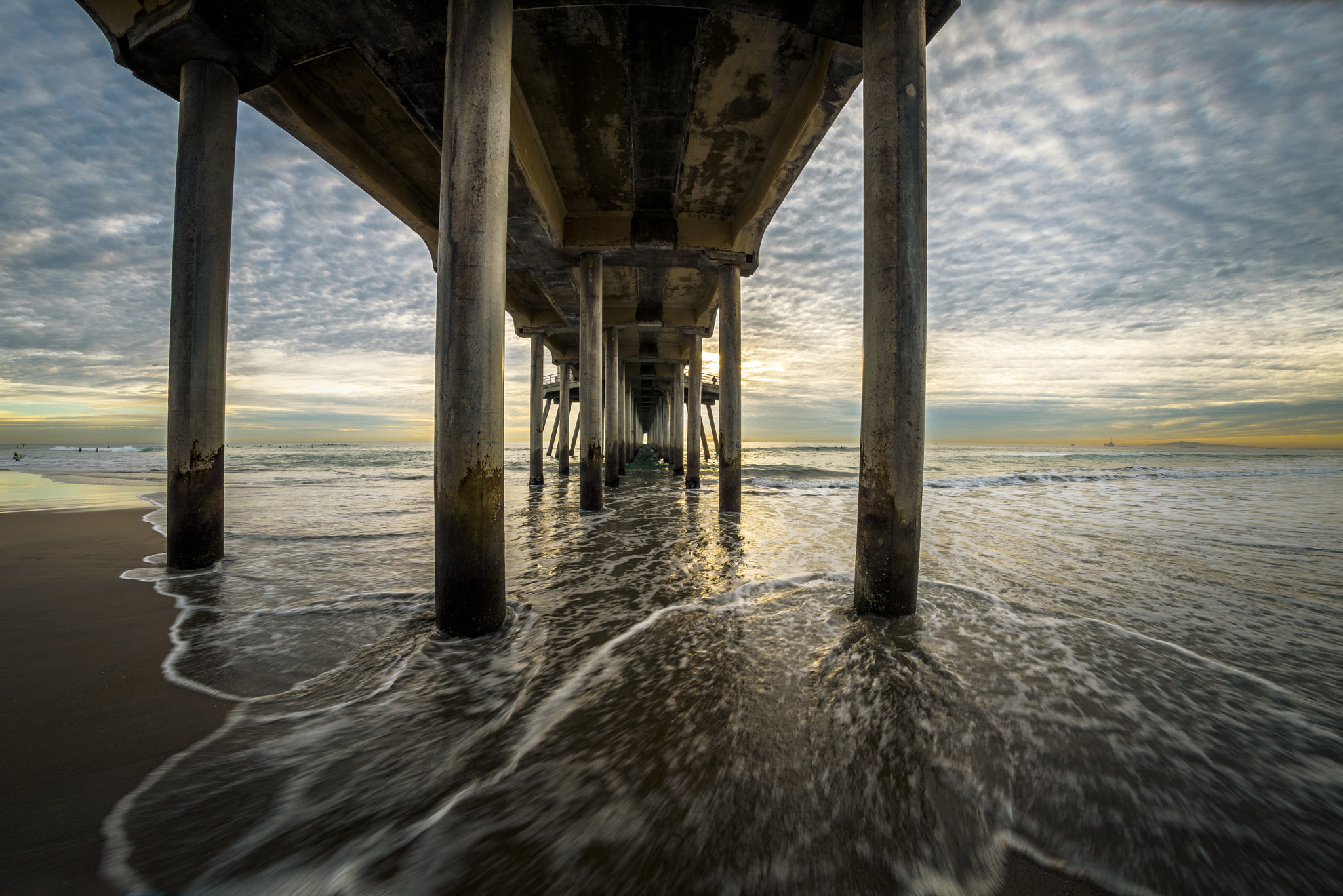 Nikon D750 sample photo. Under pier photography