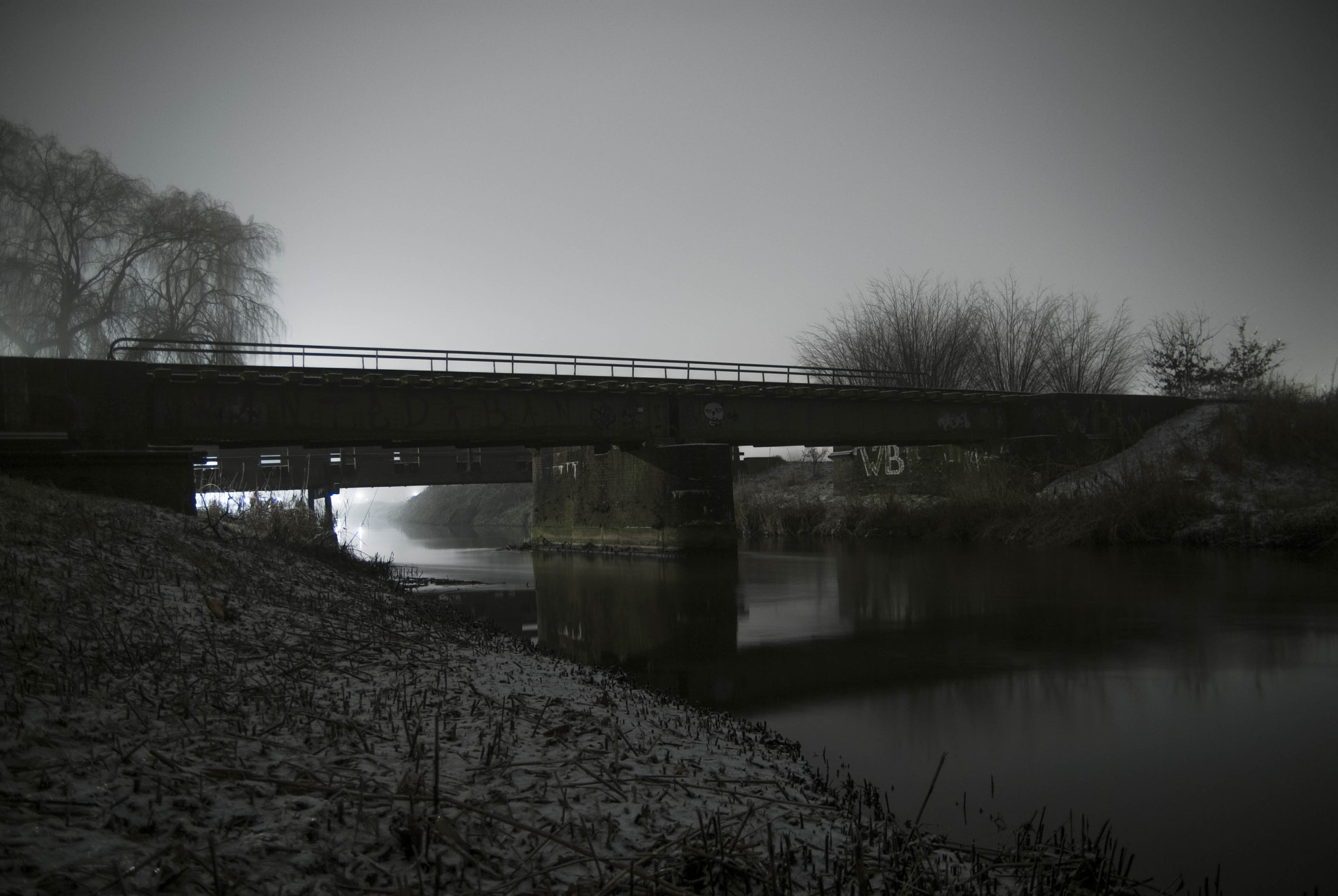 Nikon D200 + Sigma 18-50mm F2.8 EX DC sample photo. Mysterious aa wwii railway bridge photography