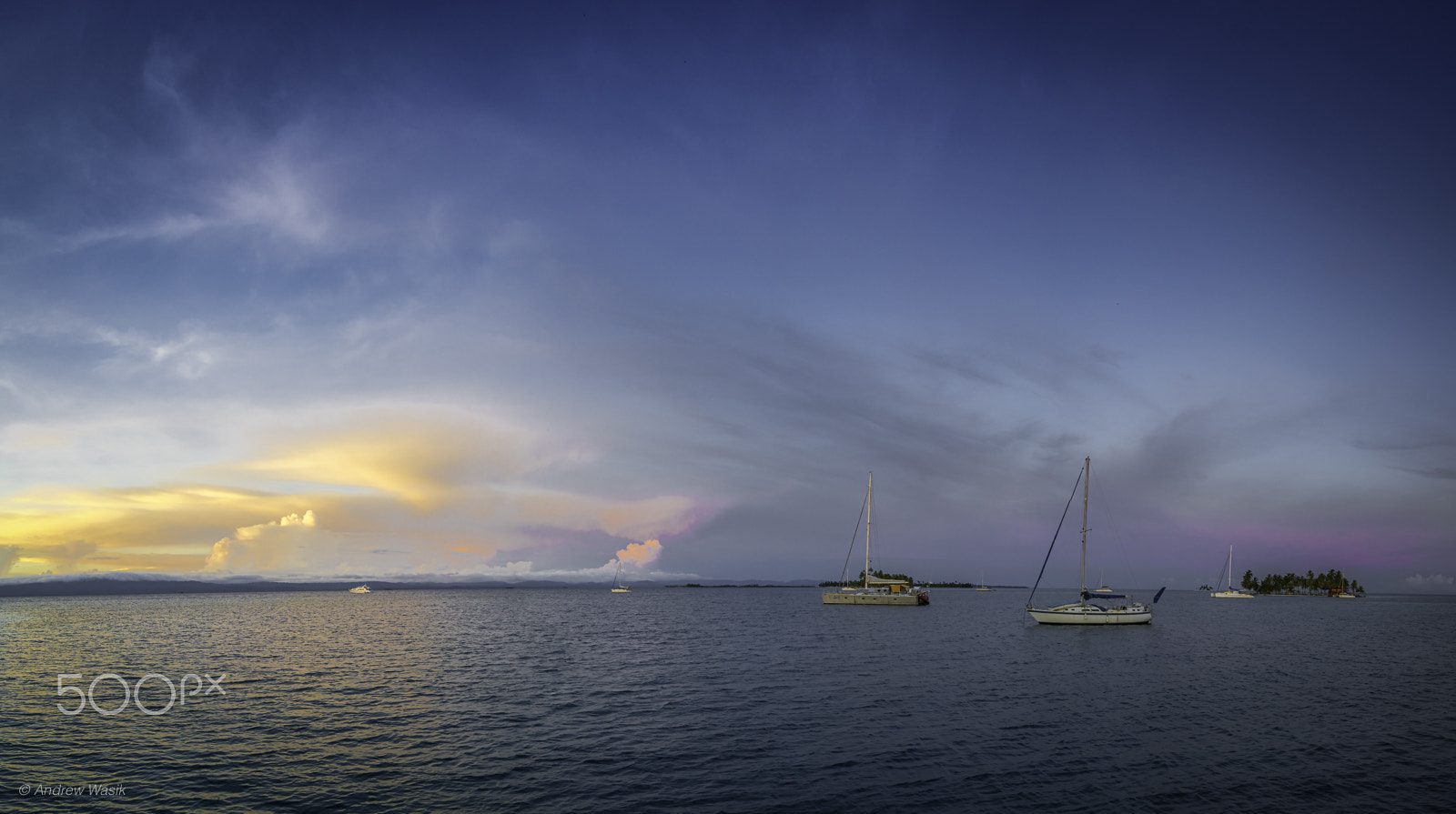 E 21mm F2.8 sample photo. Caribean sunrise pano photography