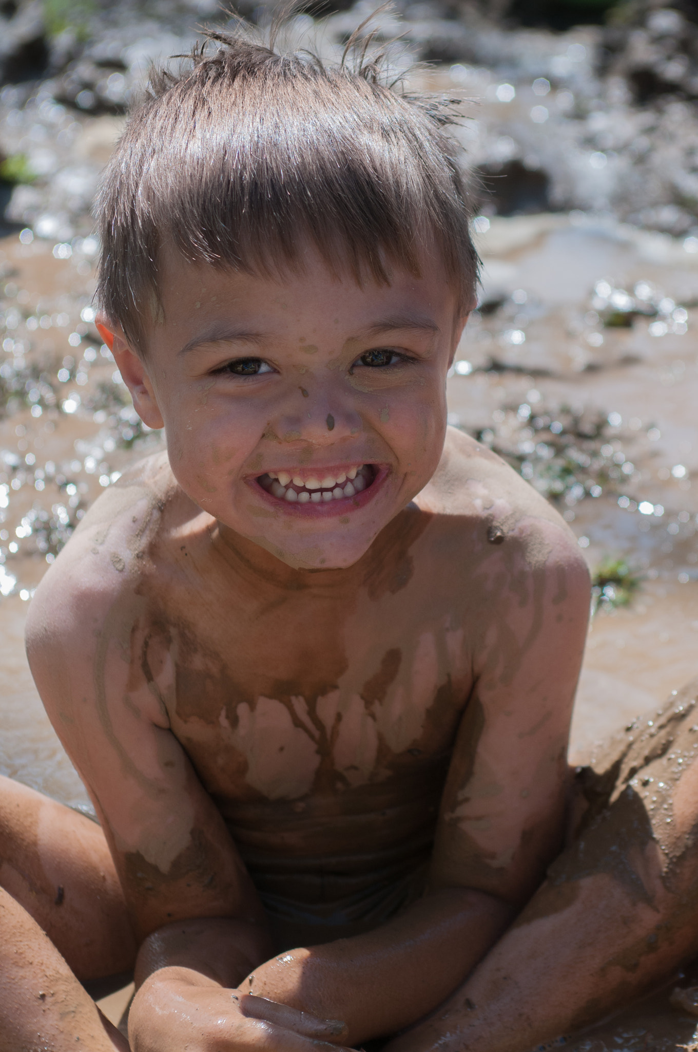 Nikon D300 + AF Zoom-Nikkor 35-70mm f/2.8D sample photo. Happy in the mud 2 photography