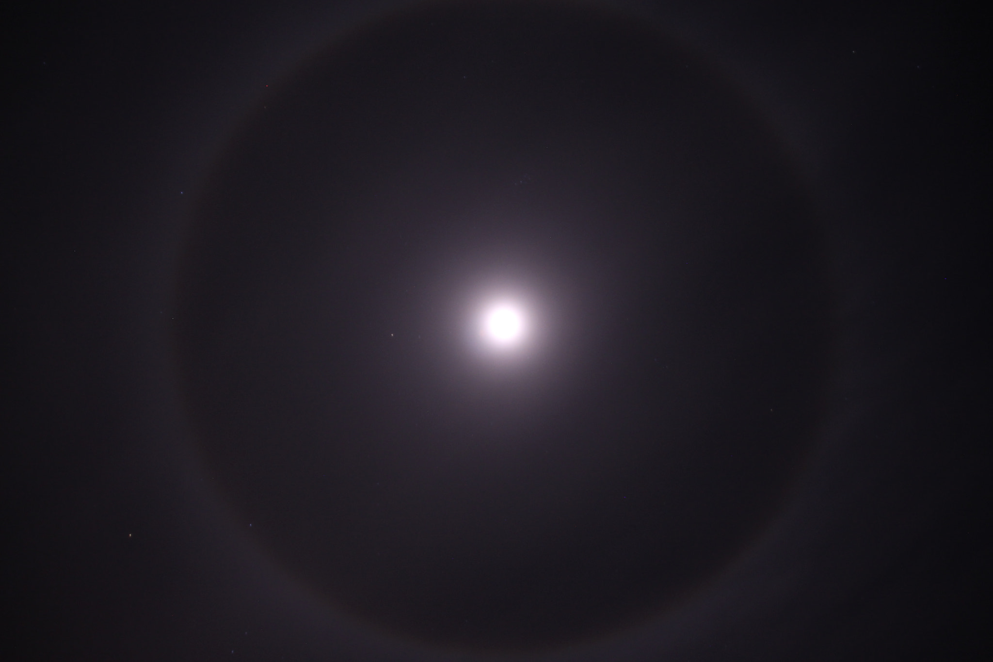 Canon EOS 1100D (EOS Rebel T3 / EOS Kiss X50) sample photo. Moon ring photography