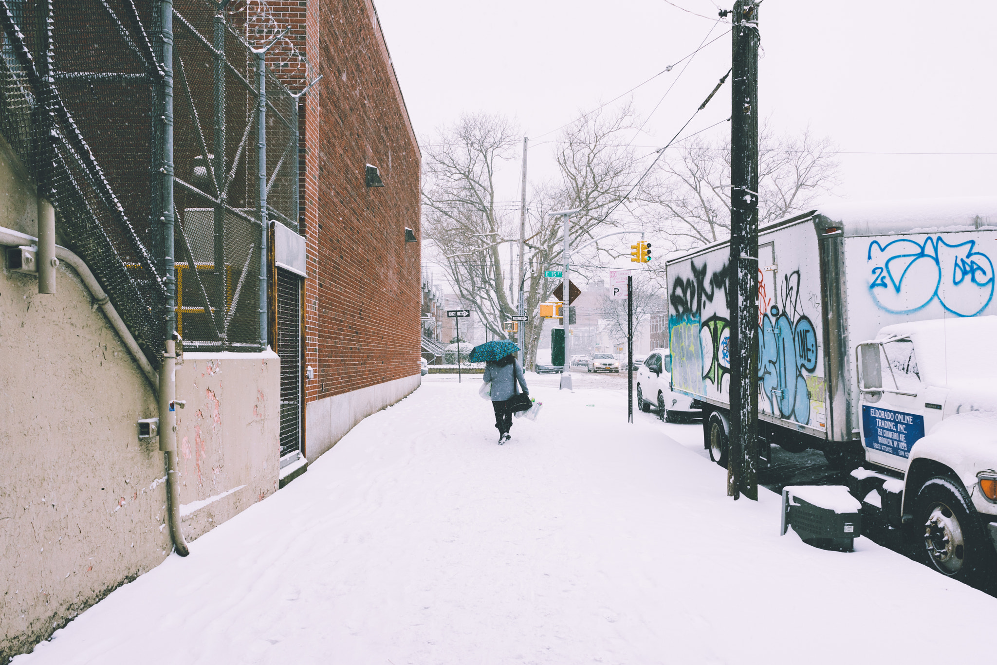 Sony a7R + Sony FE 28mm F2 sample photo. Love exploring, when it's snowing photography
