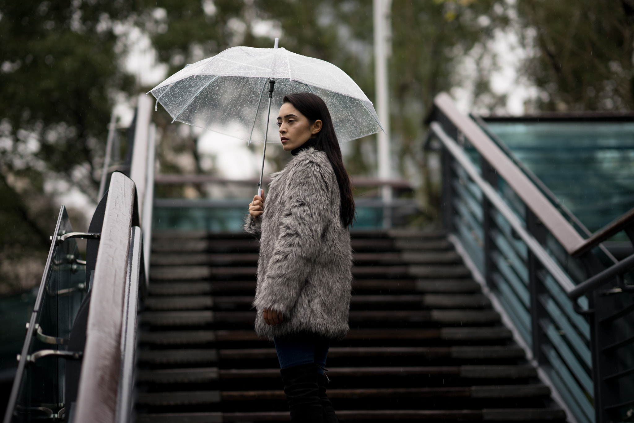 Sony a7 + FE 85mm F1.4 sample photo. Humarim in the rain photography