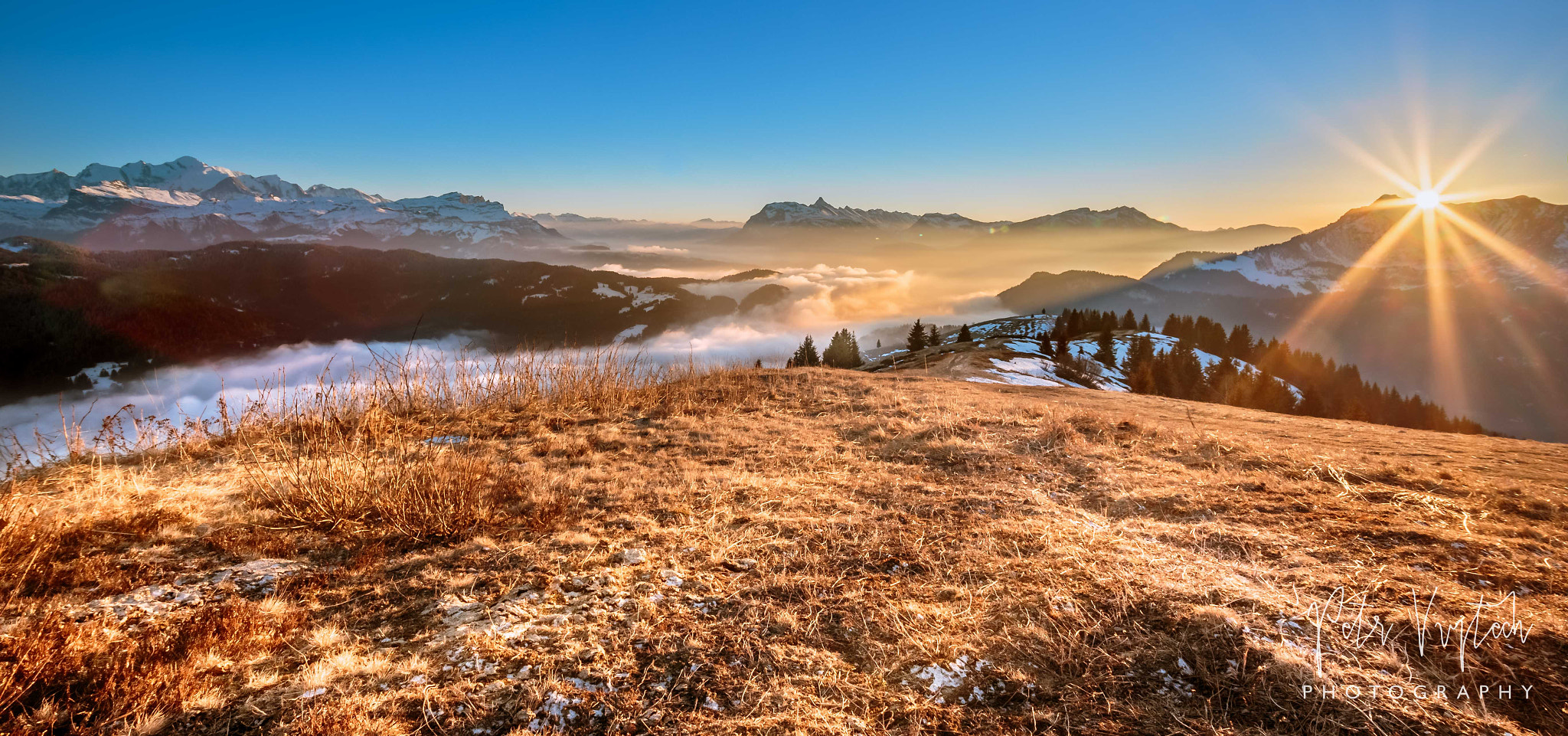 Canon EOS 6D sample photo. Panoramic sunset in the mountains photography