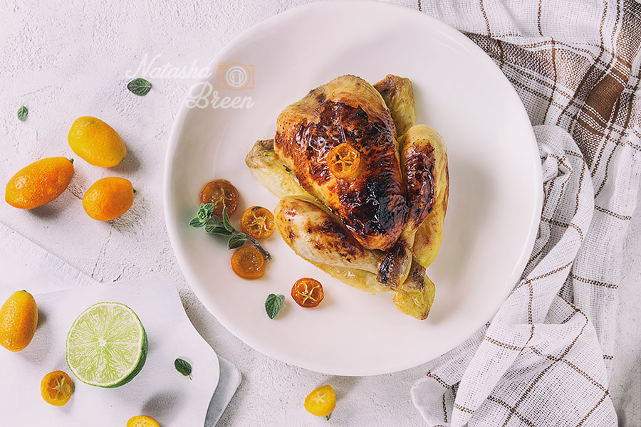 Canon EOS 700D (EOS Rebel T5i / EOS Kiss X7i) + Canon EF 70-200mm F4L IS USM sample photo. Fried chicken with kumquats photography