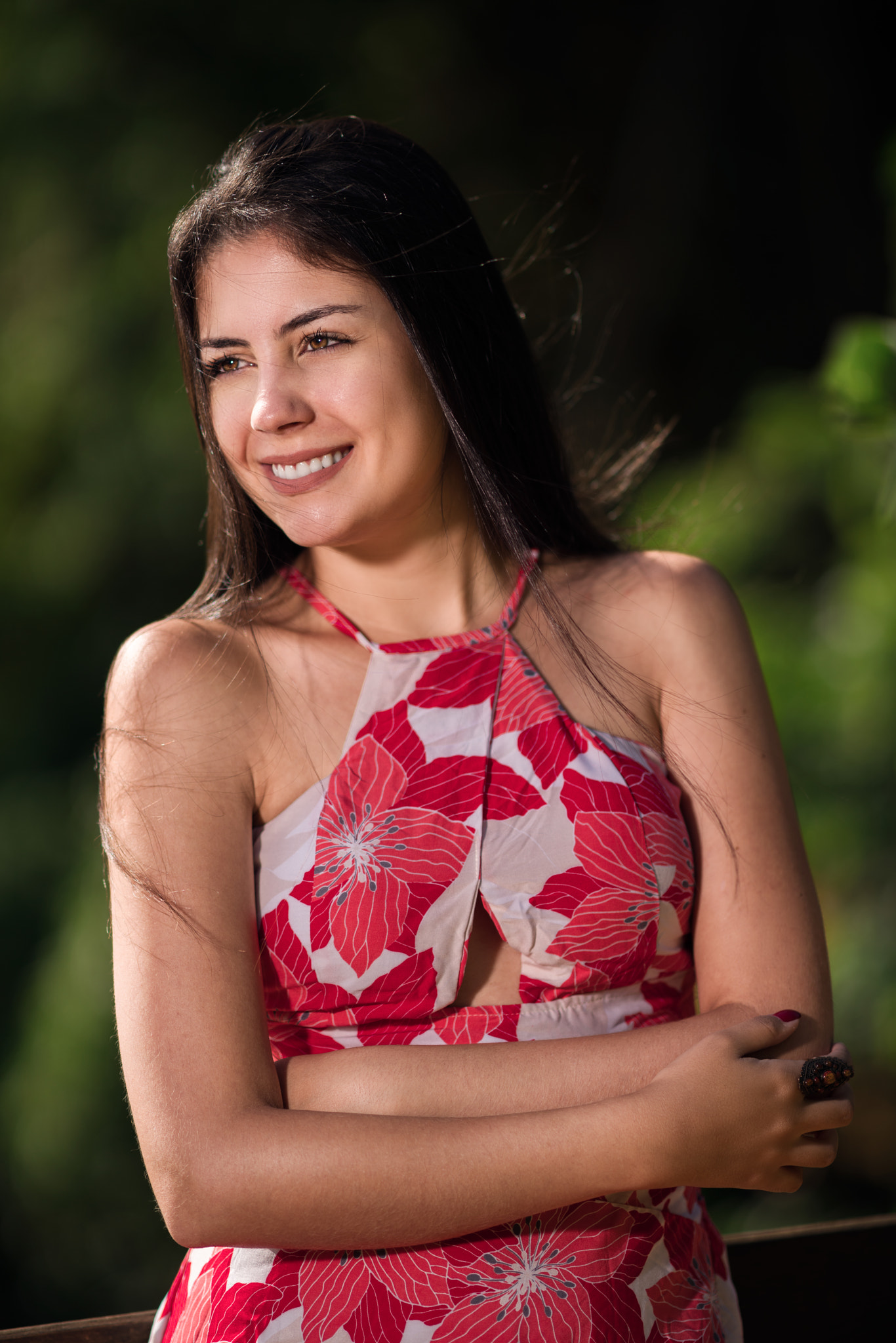 Sony Sonnar T* 135mm F1.8 ZA sample photo. Red dress photography