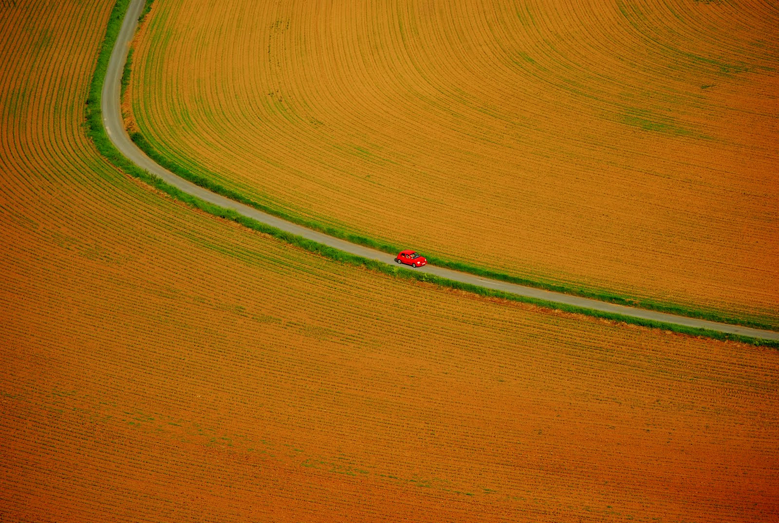 Nikon D40X sample photo. Curved road photography