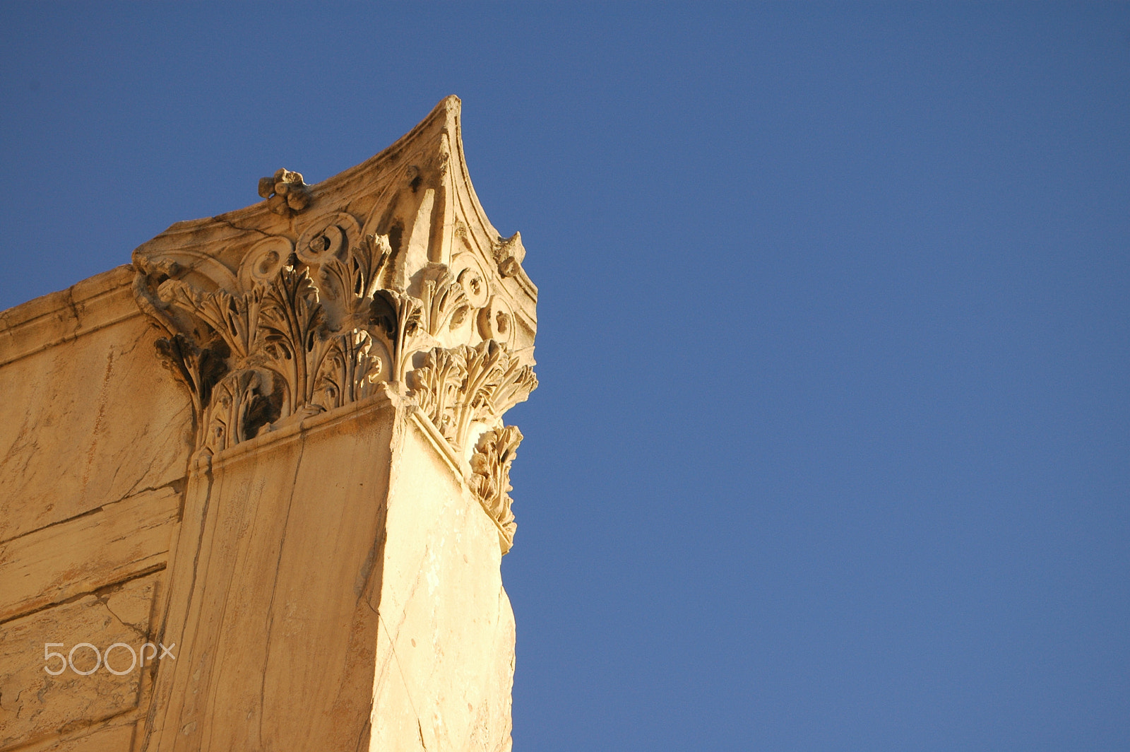 Nikon D70 sample photo. Ancient column photography