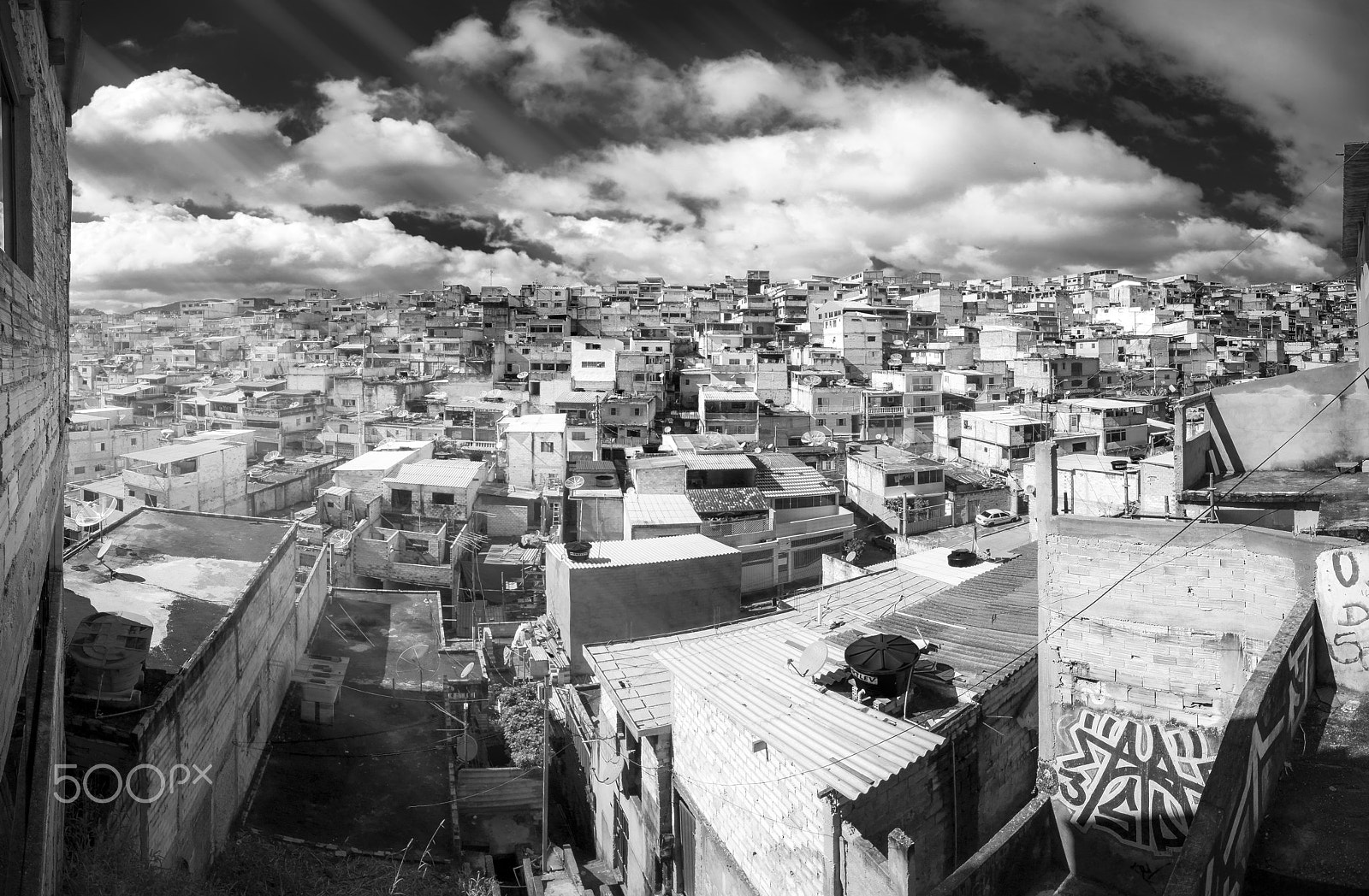 Canon TS-E 17mm F4L Tilt-Shift sample photo. Favela in brazil photography