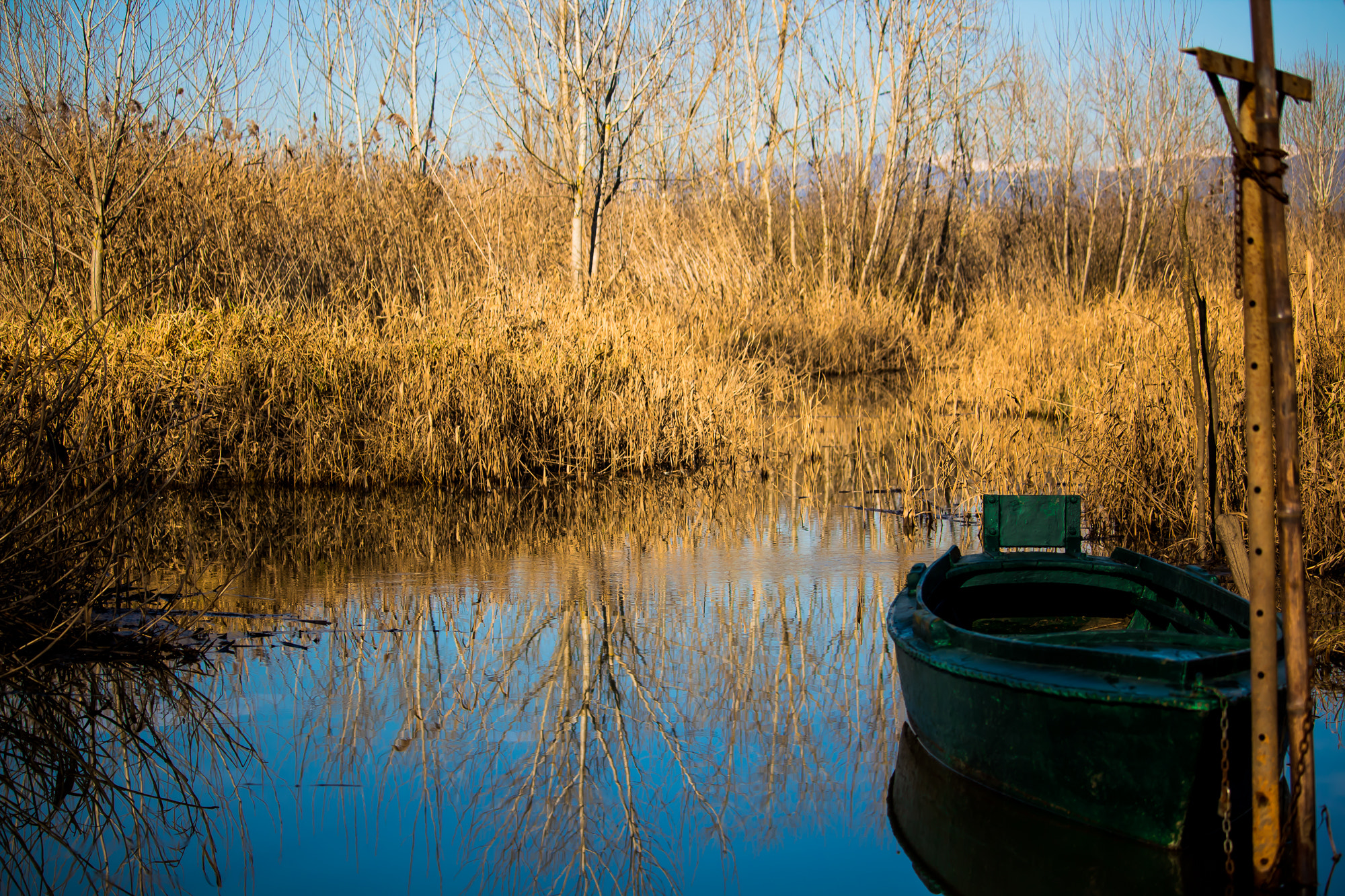 Canon EF-S 55-250mm F4-5.6 IS STM sample photo. Boat in nature photography