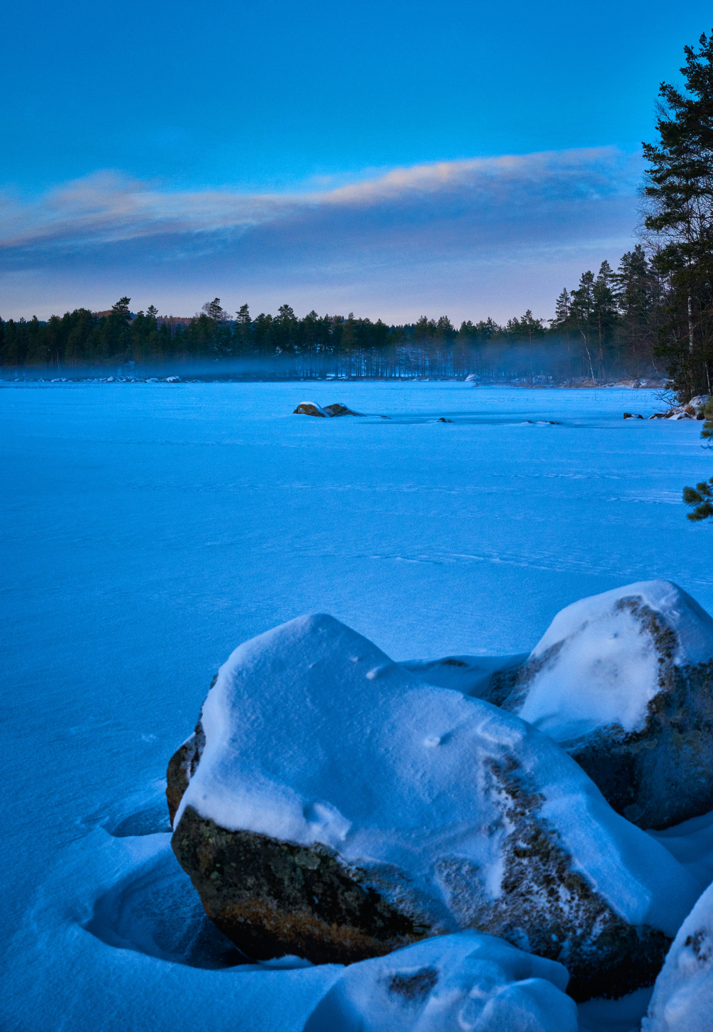 Nikon D800E sample photo. Sunset at lake bredreven värmland sweden photography