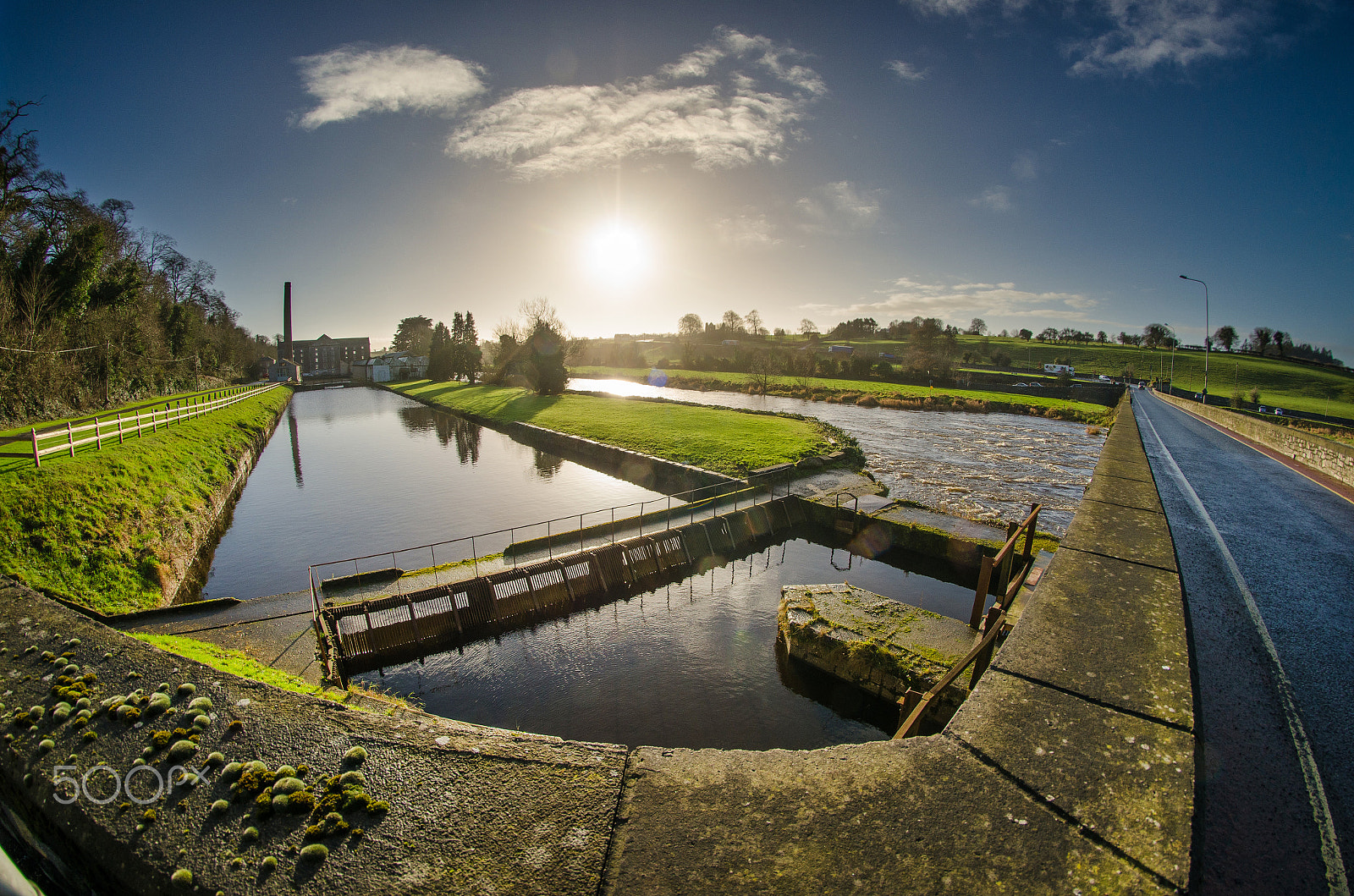 Nikon D7000 + Samyang 8mm F3.5 Aspherical IF MC Fisheye sample photo. Slane mill photography