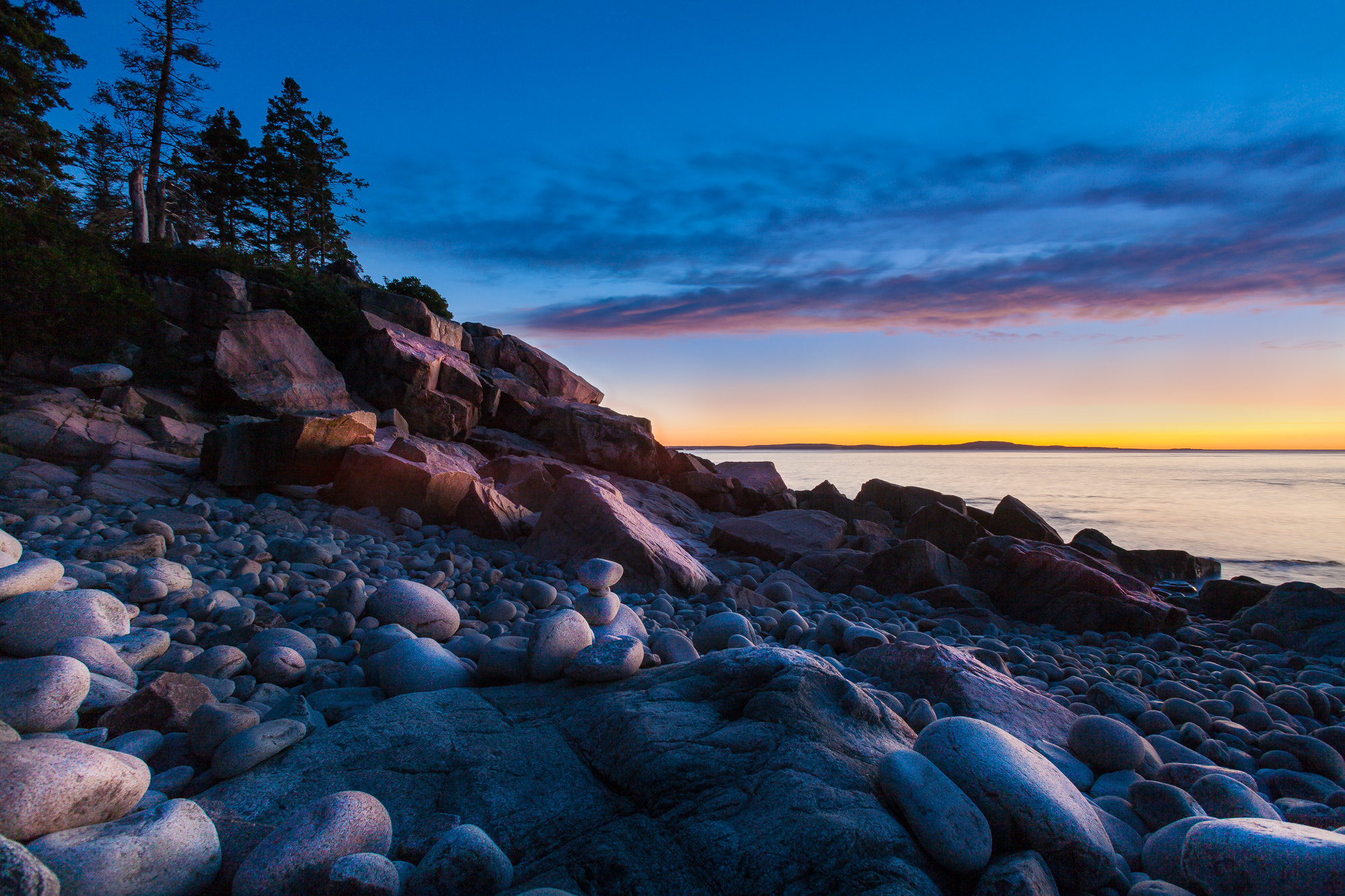 Canon EOS 5D + Canon EF 17-35mm f/2.8L sample photo. Acadia light photography