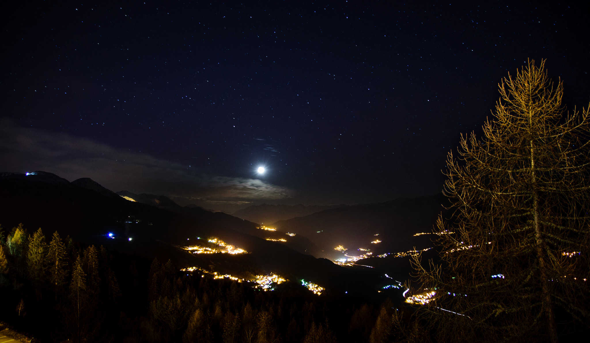 Sigma 17-50mm F2.8 EX DC OS HSM sample photo. Nightscape in the alps photography