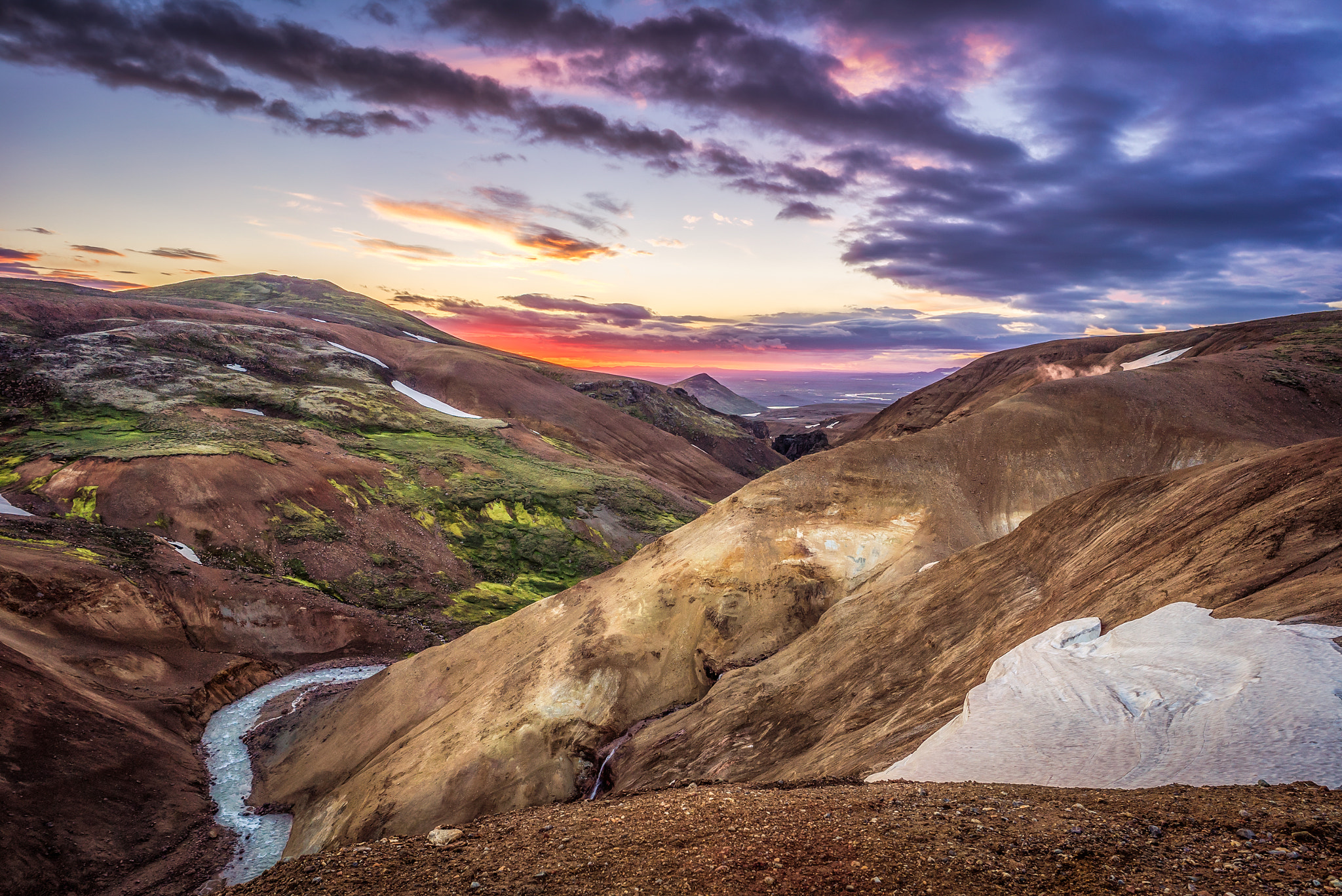 Sony a7S II + E 21mm F2.8 sample photo. Kerlingarfell sunset photography