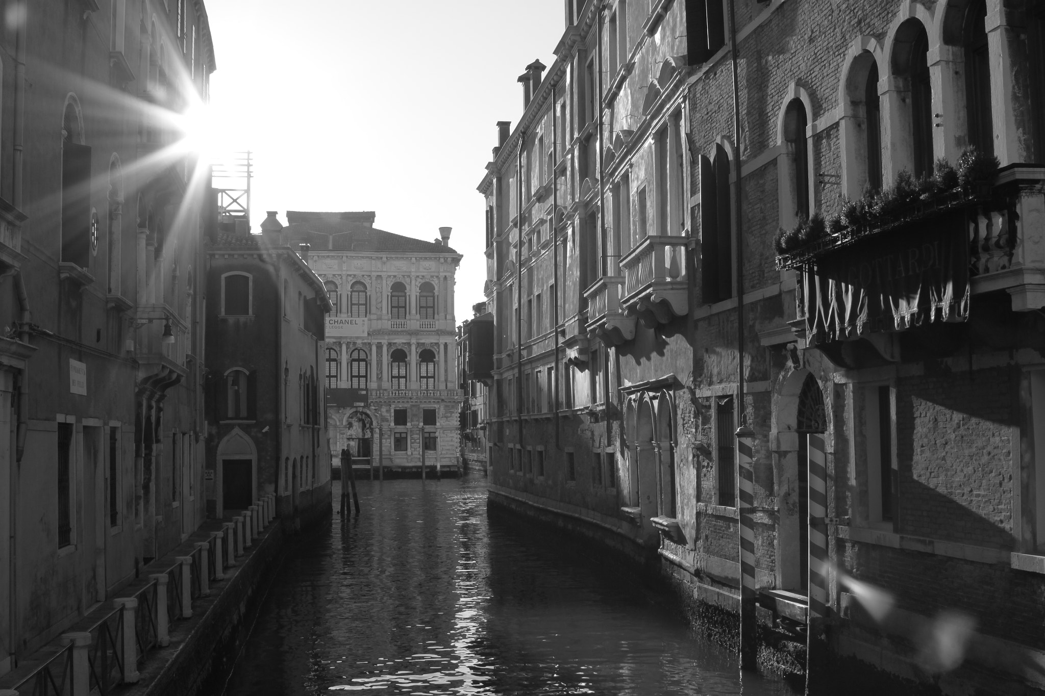 Canon EOS 500D (EOS Rebel T1i / EOS Kiss X3) + Canon EF 24-105mm F4L IS USM sample photo. Venezia blac&white photography