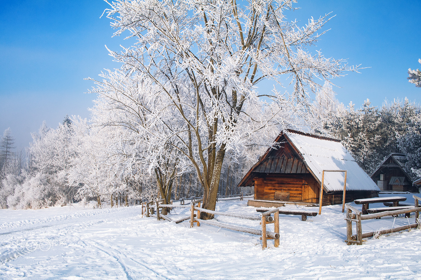 Canon EF-S 24mm F2.8 STM sample photo. Mountain cabin photography