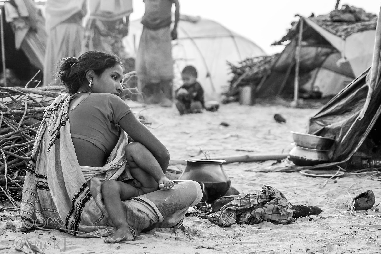 Sony SLT-A58 + Sony DT 55-200mm F4-5.6 SAM sample photo. Mother love gangasagar photography