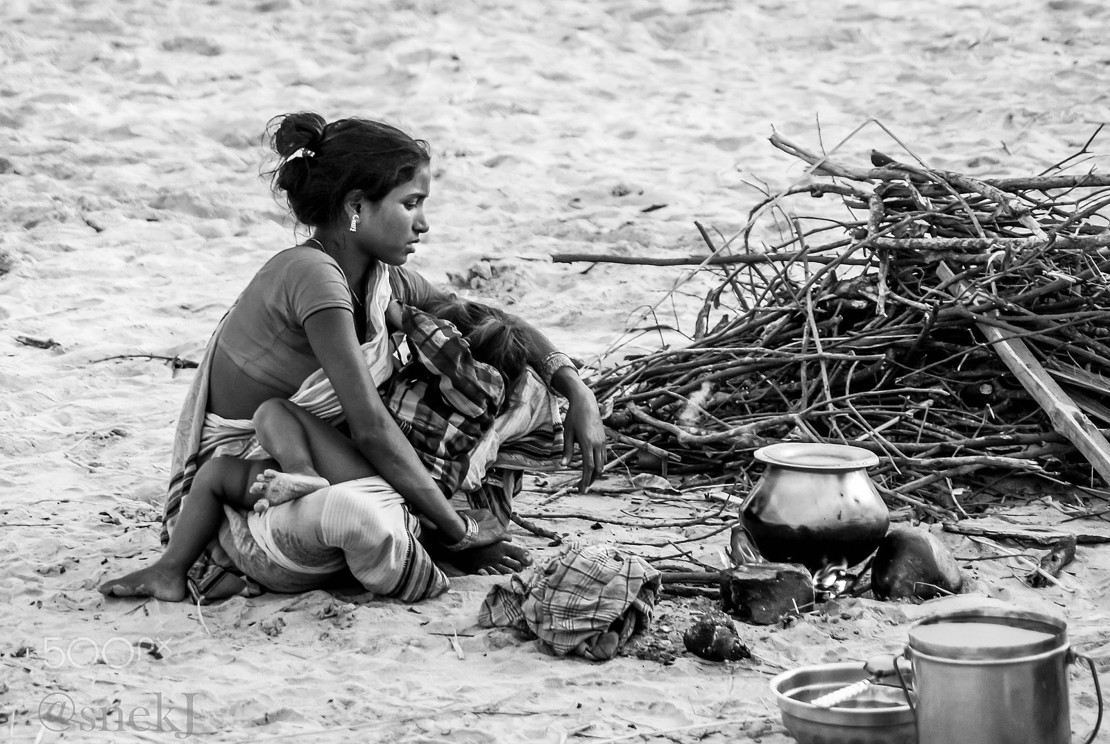 Sony SLT-A58 + Sony DT 55-200mm F4-5.6 SAM sample photo. Mother love gangasagar photography
