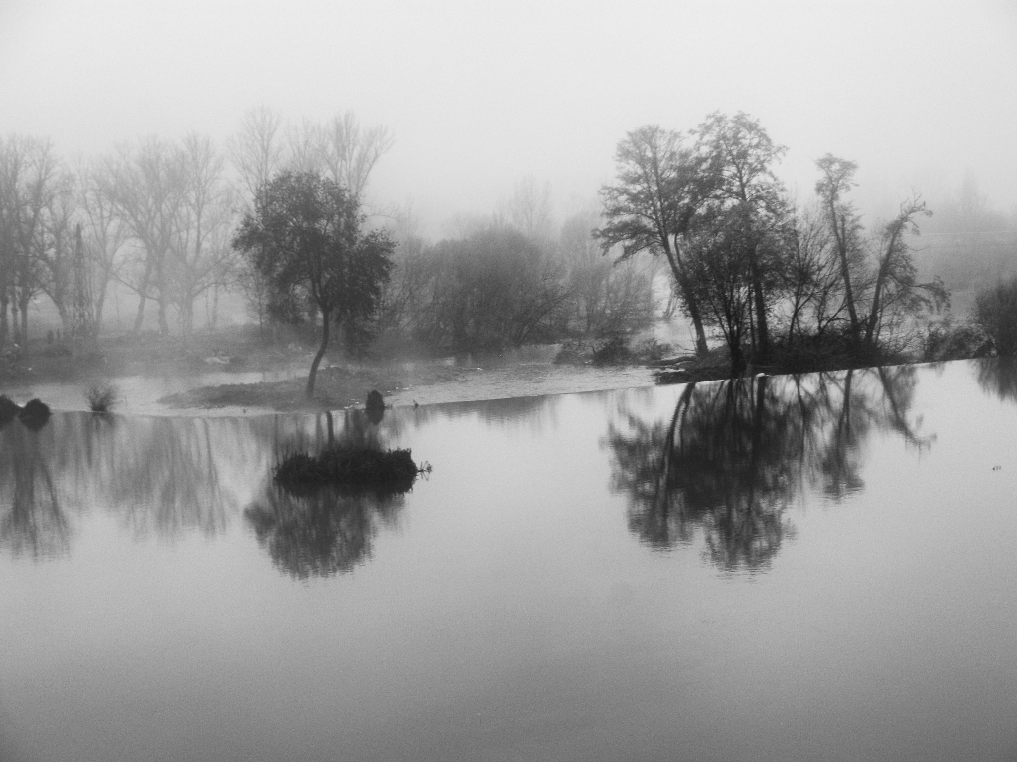 Olympus u740,S740 sample photo. Winter on the river. photography