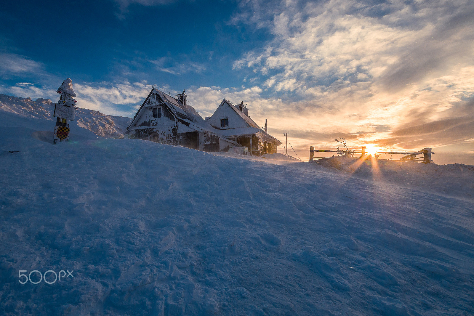 Pentax K-S2 sample photo. Freeze and windy sunrise at chatka puchatka... photography