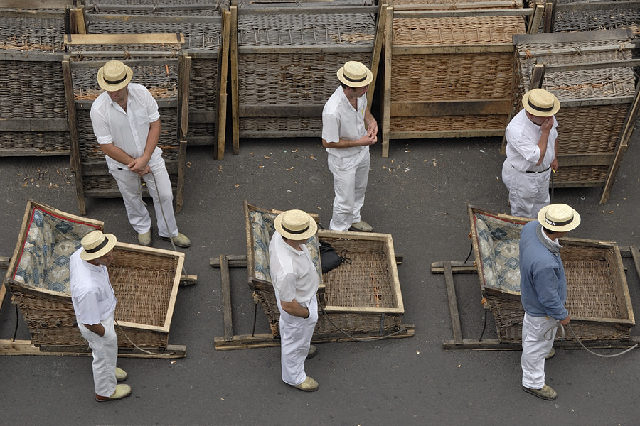 Nikon D200 sample photo. Toboggans, funchal photography