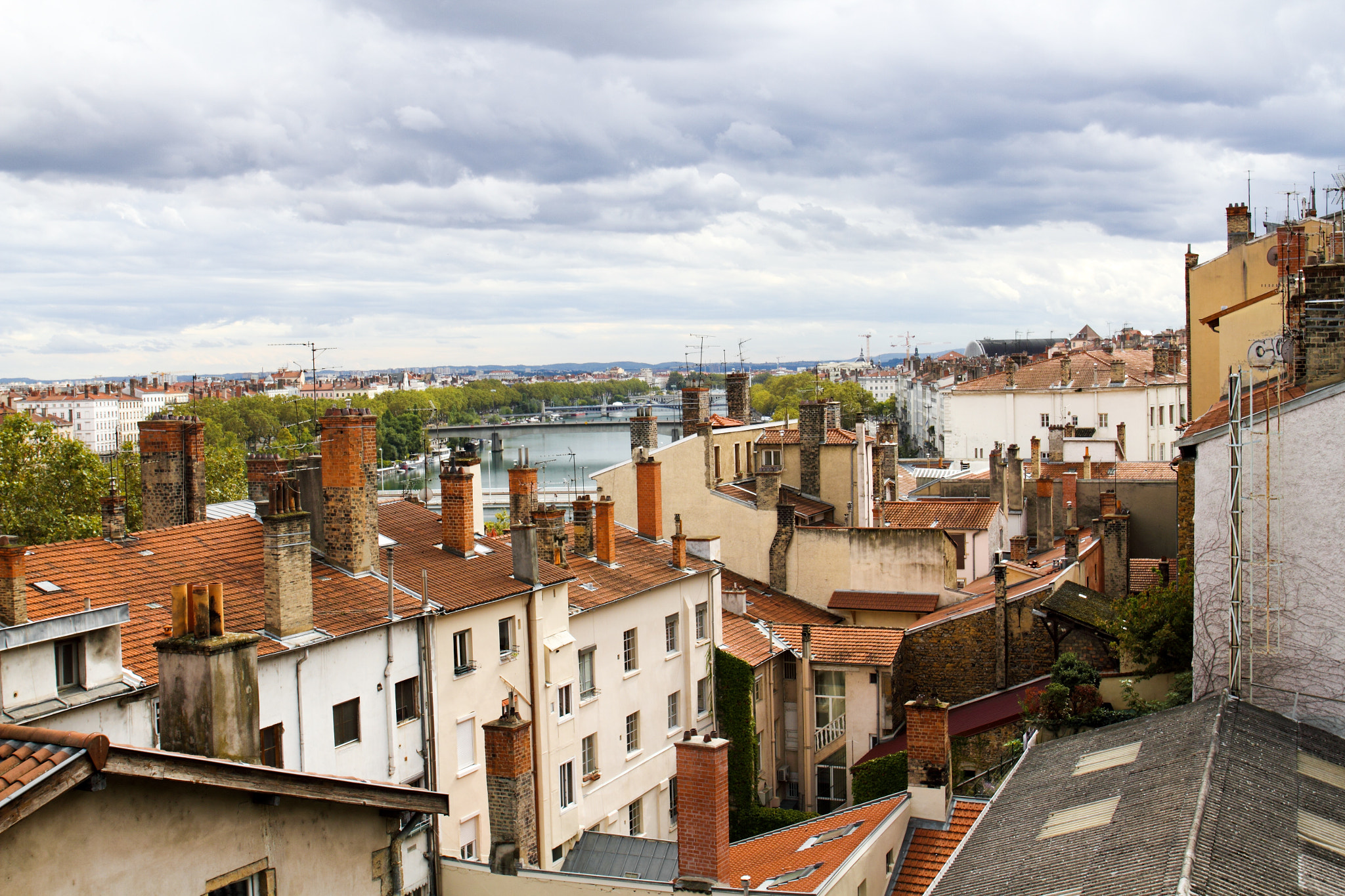 Canon EF 24-70mm F4L IS USM sample photo. Over the roofs of lyon photography