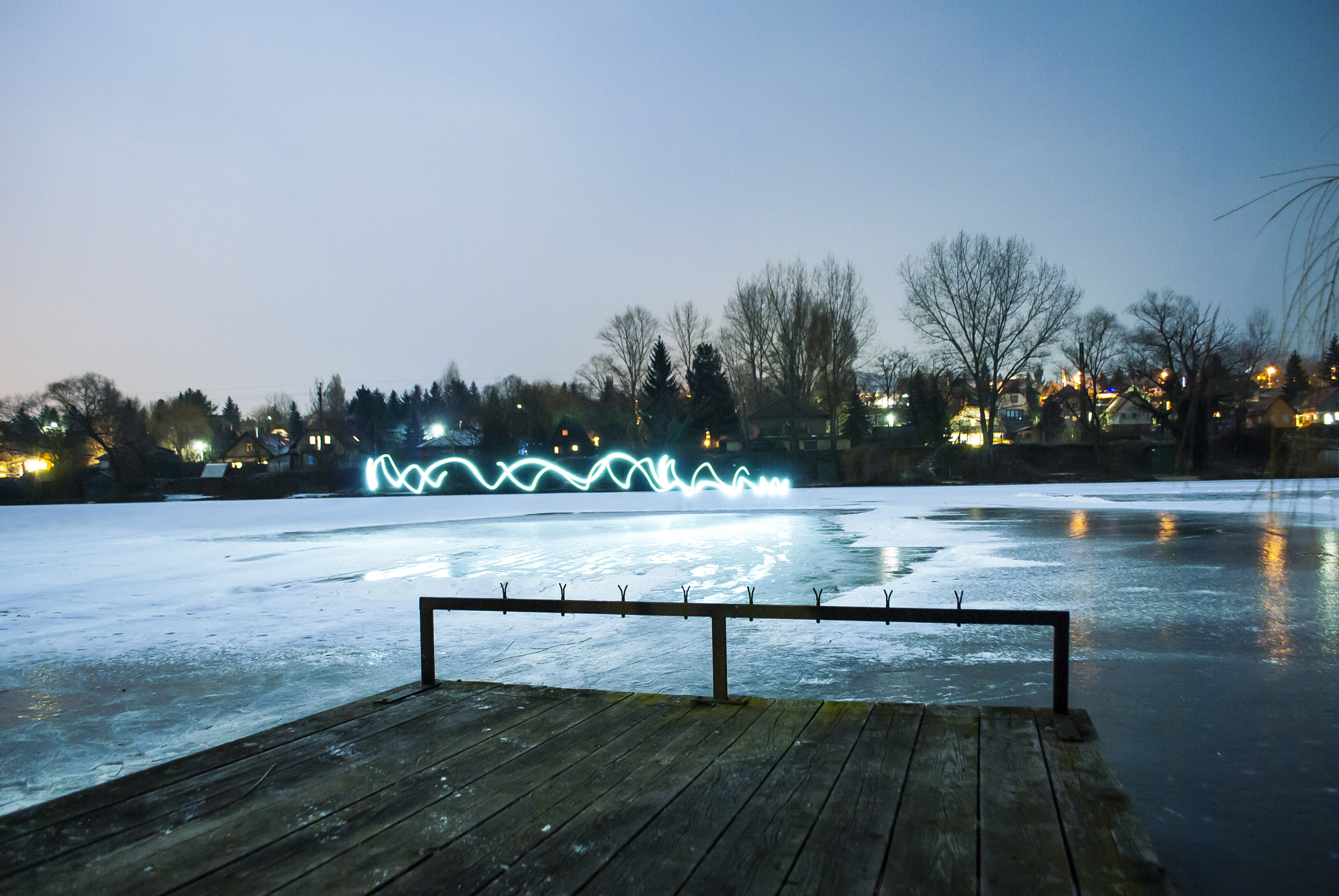 Nikon D200 sample photo. Lake in my city photography