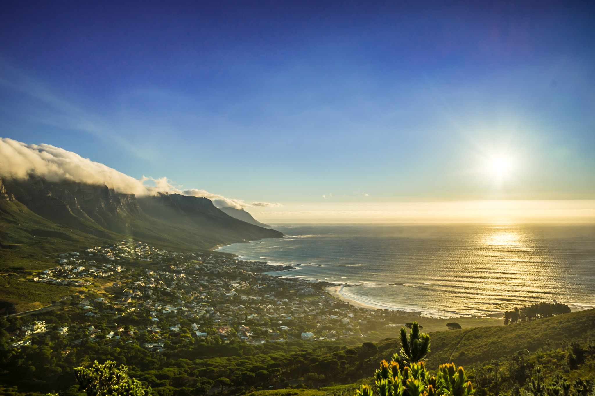 24-70mm F2.8 OSS sample photo. Sundown in capetown photography