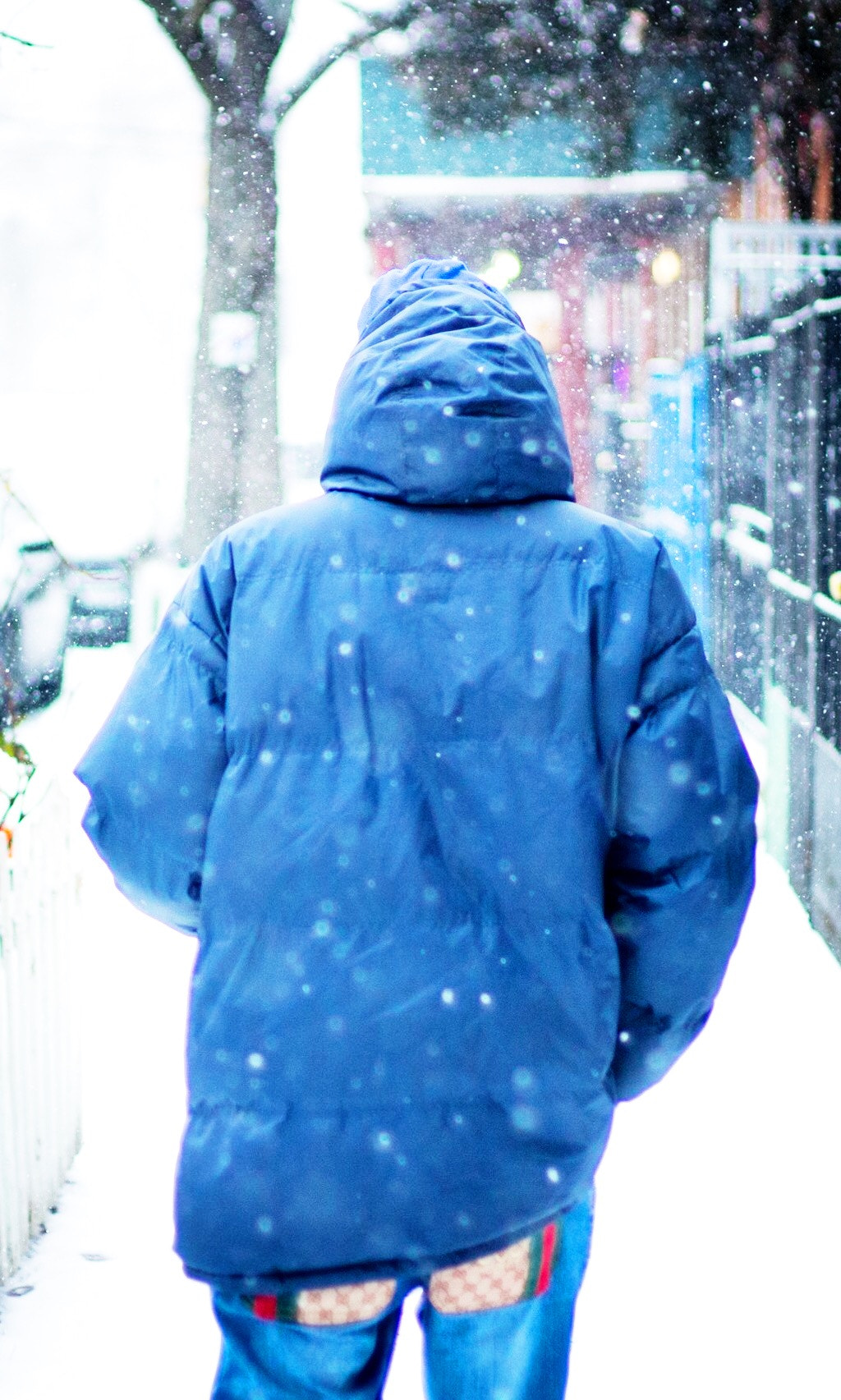 Canon EOS 100D (EOS Rebel SL1 / EOS Kiss X7) sample photo. Stranger in the snow photography