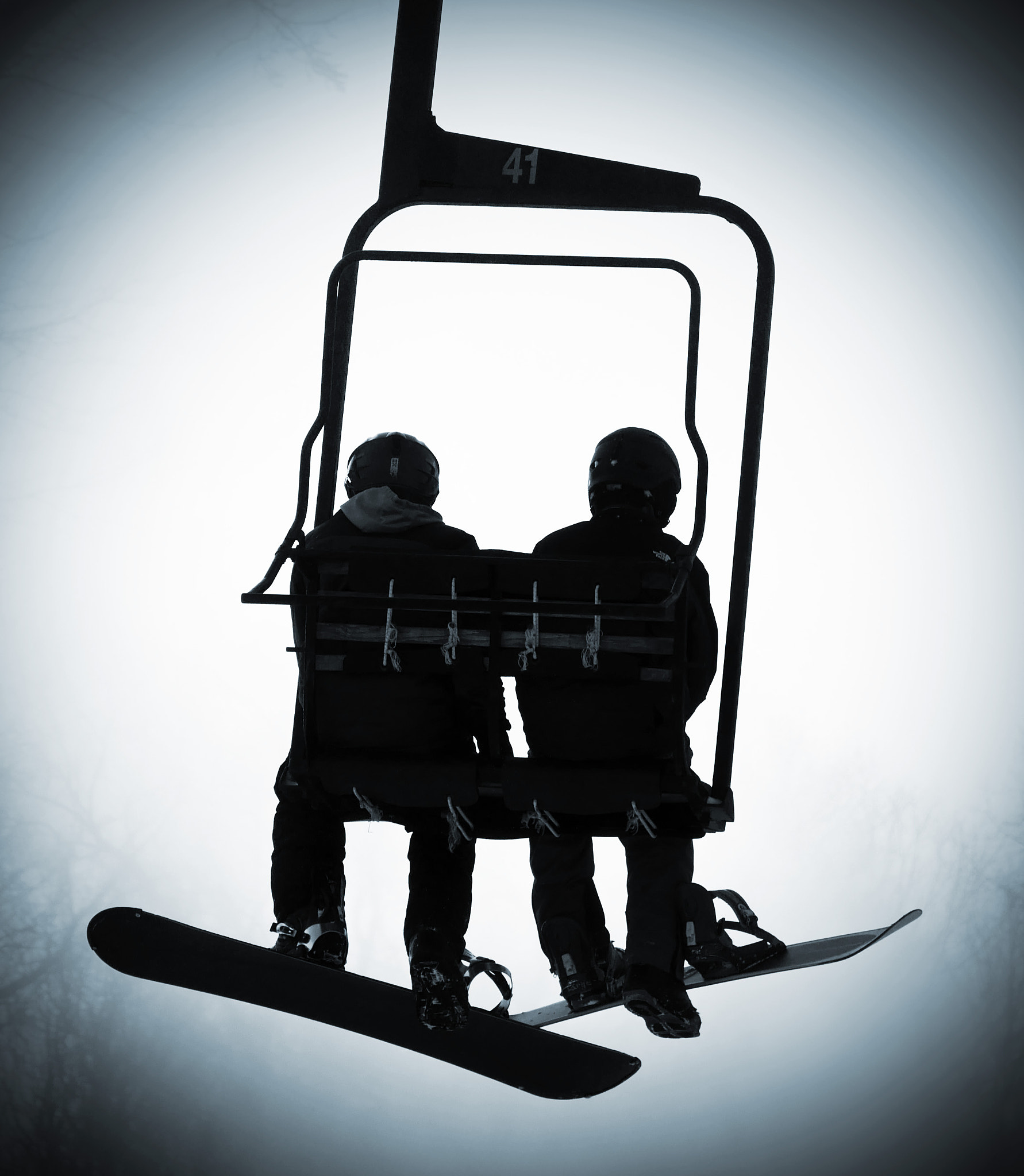 LUMIX G VARIO 35-100/F4.0-5.6 sample photo. My son and a friend going up for the last ride of the day! photography