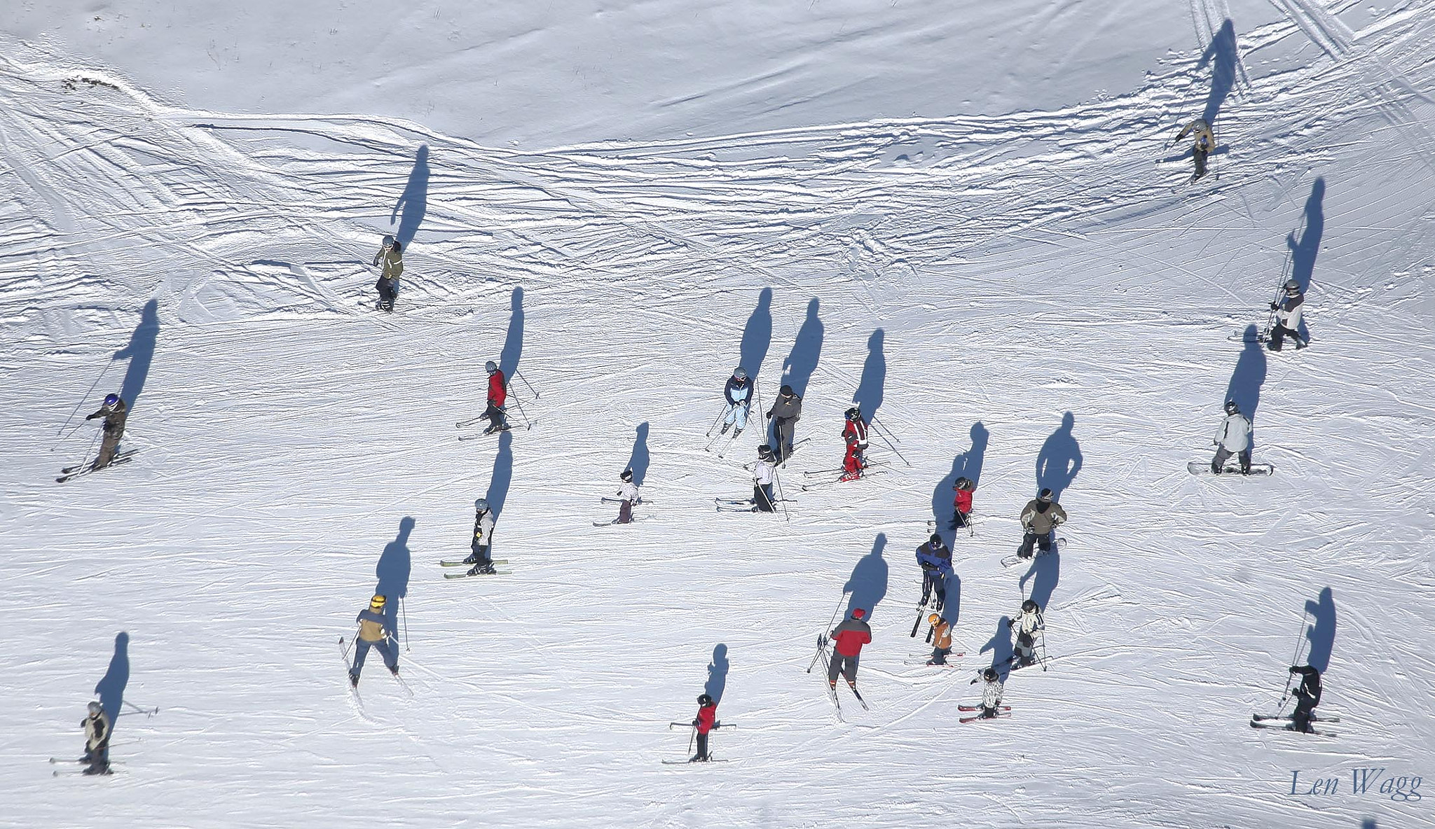 Canon EOS 5D + Canon EF 100-400mm F4.5-5.6L IS USM sample photo. Me and my ski shadow photography